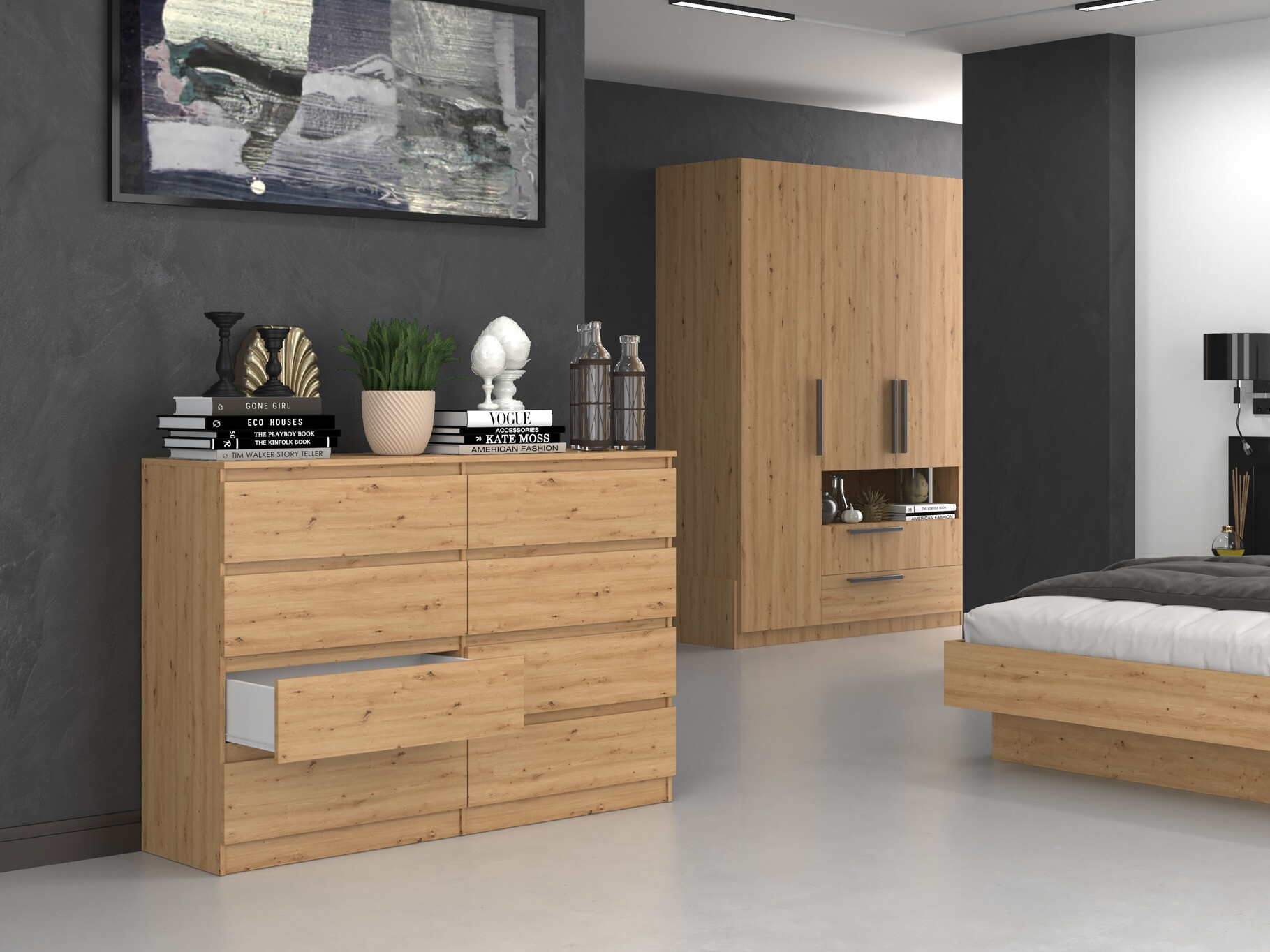 Komoda Elbvelu 100 (Hrast Artisan)