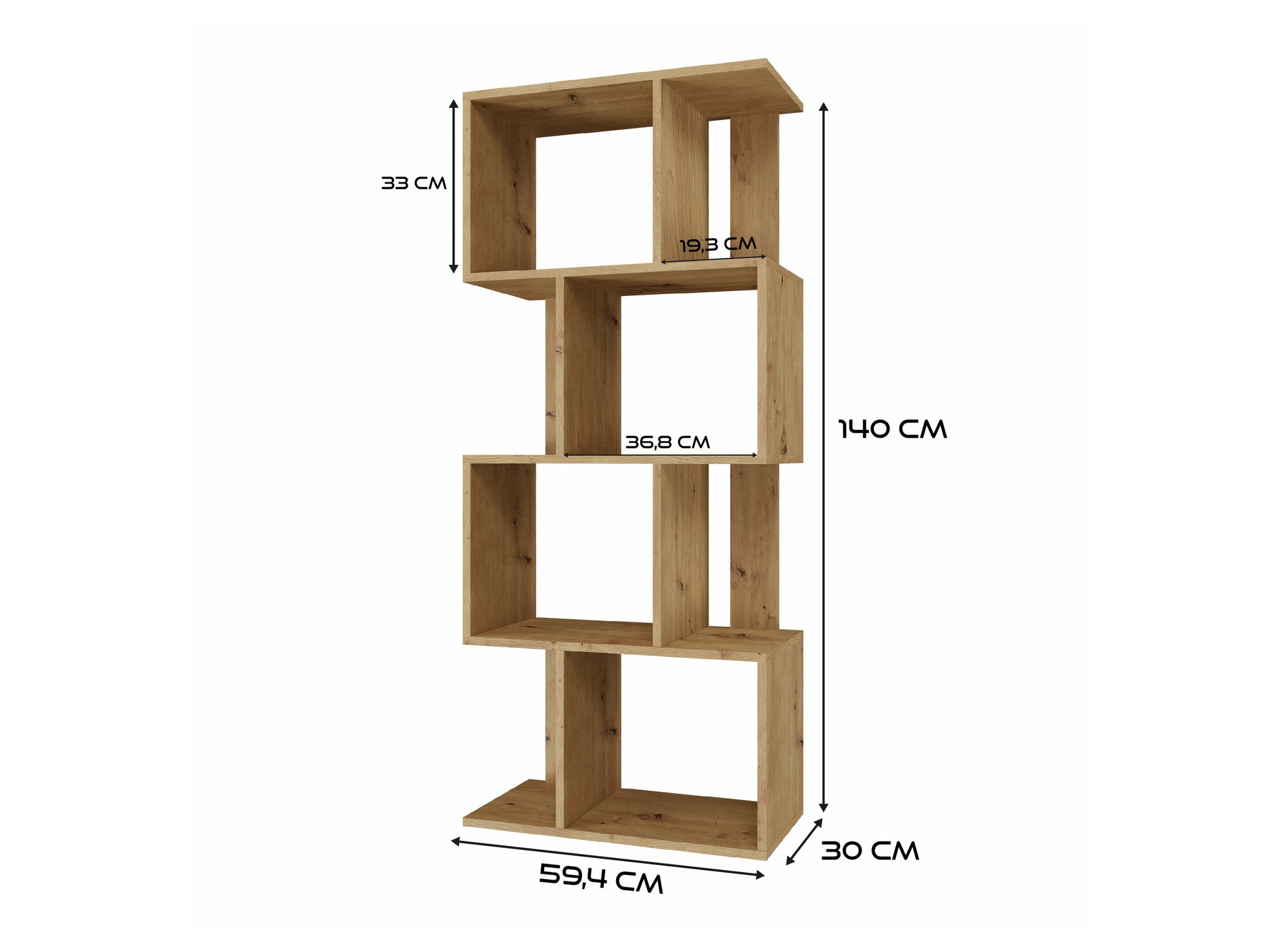 Polica Mandeville 160 (Artisan hrast)