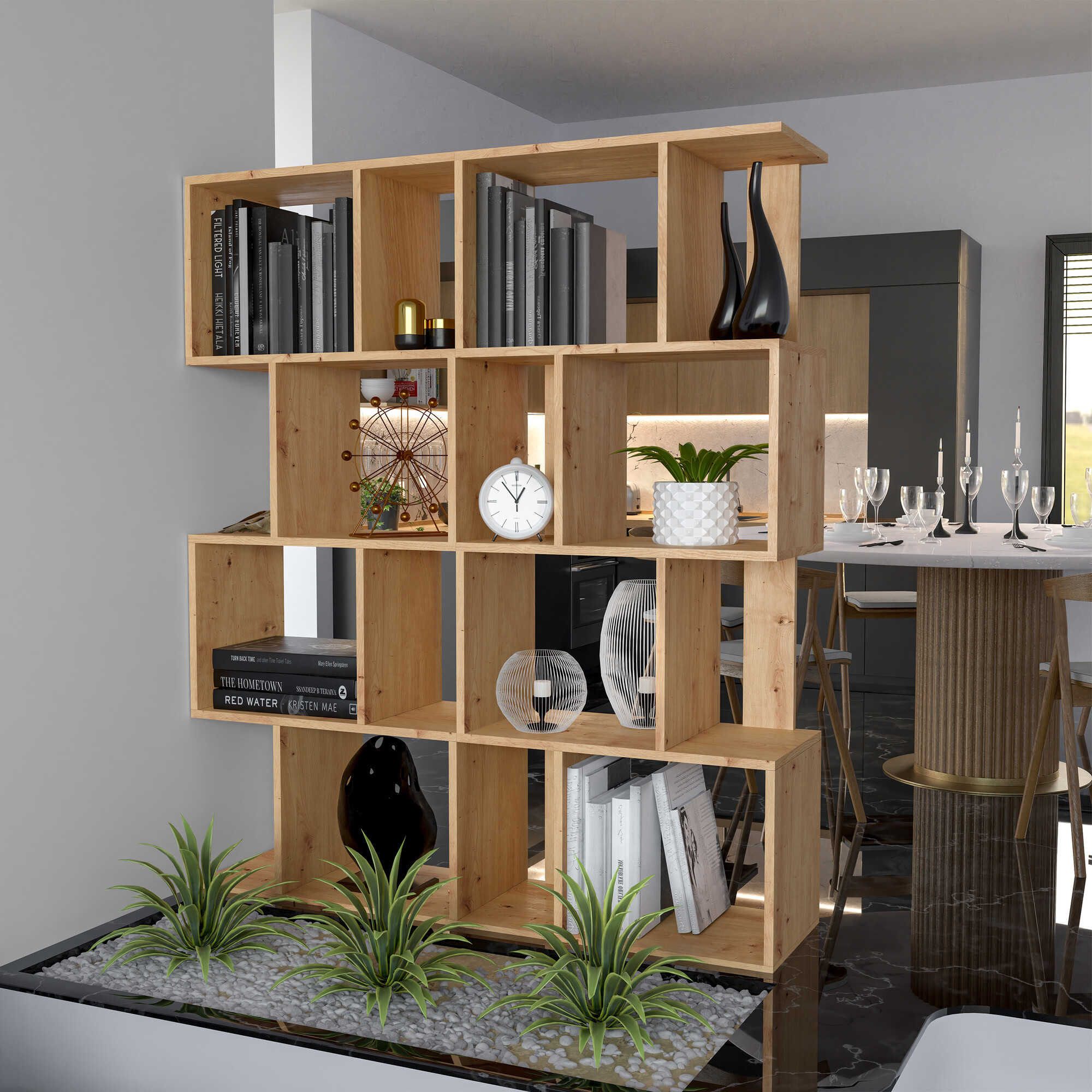 Polica Mandeville 160 (Hrast Artisan)