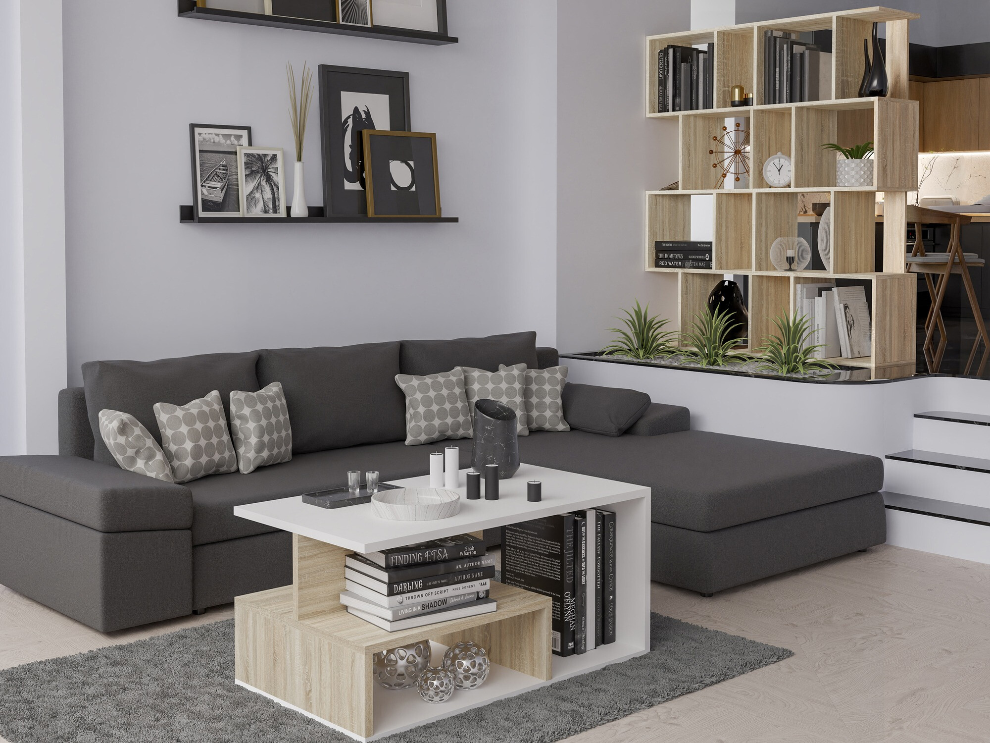 Polica Mandeville 160 (Sonoma hrast)