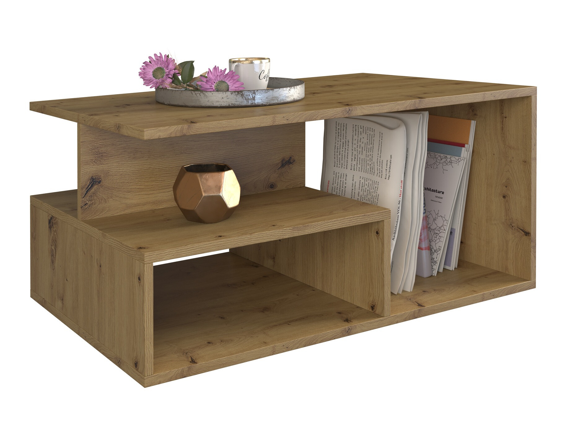 Stolić za kavu Mandeville 166 (Hrast Artisan)