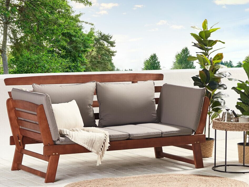 Vrtna sofa Berwyn 1979 (Siva + Tamno drvo)