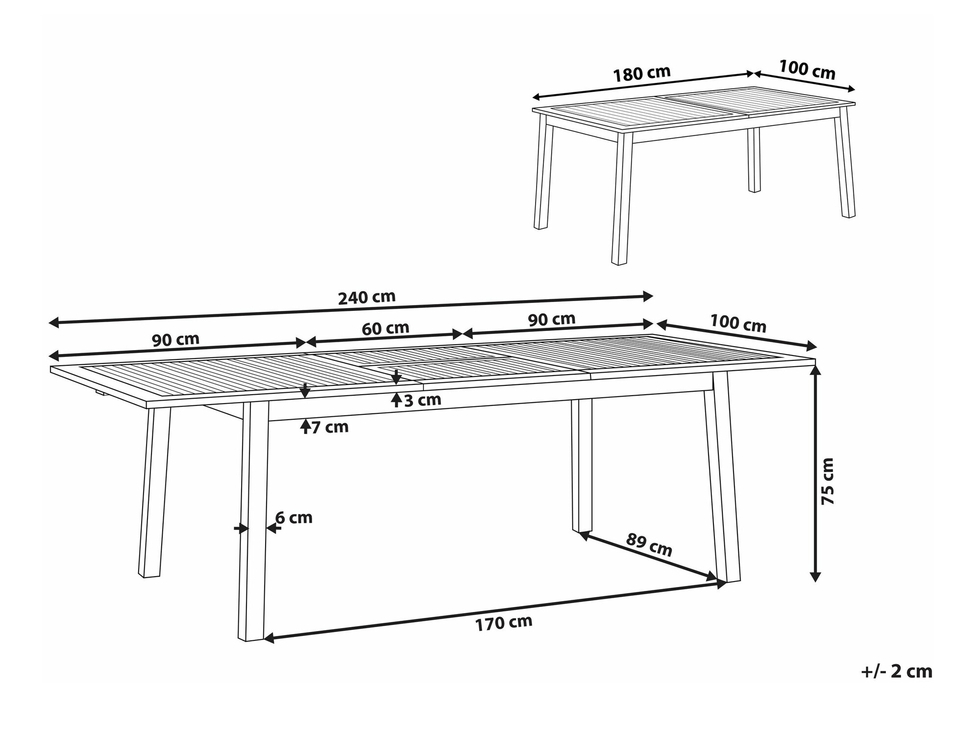 Vrtni stol Berwyn 1985 (Svijetlo drvo)