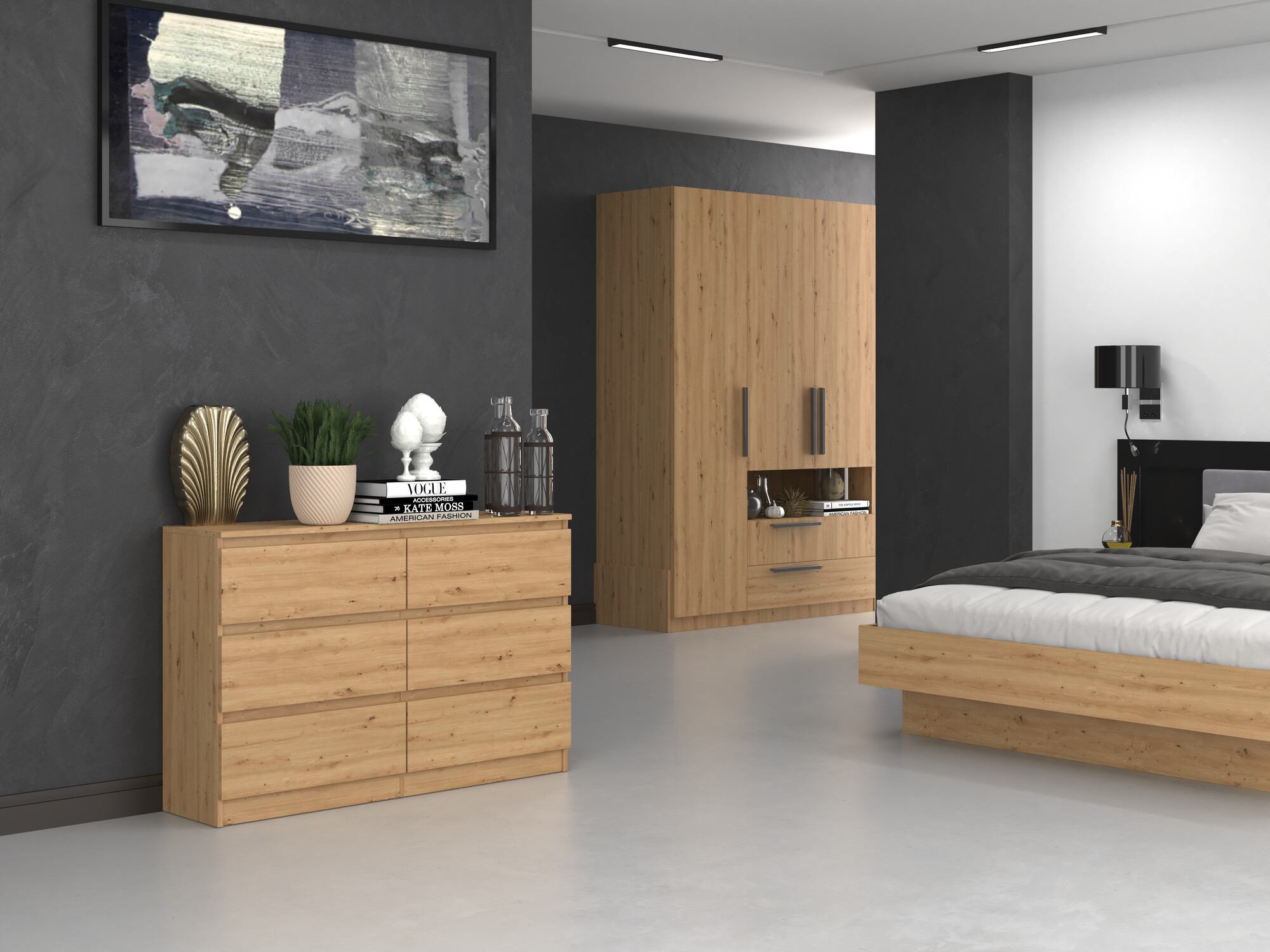 Komoda Elbvelu 103 (Hrast Artisan)