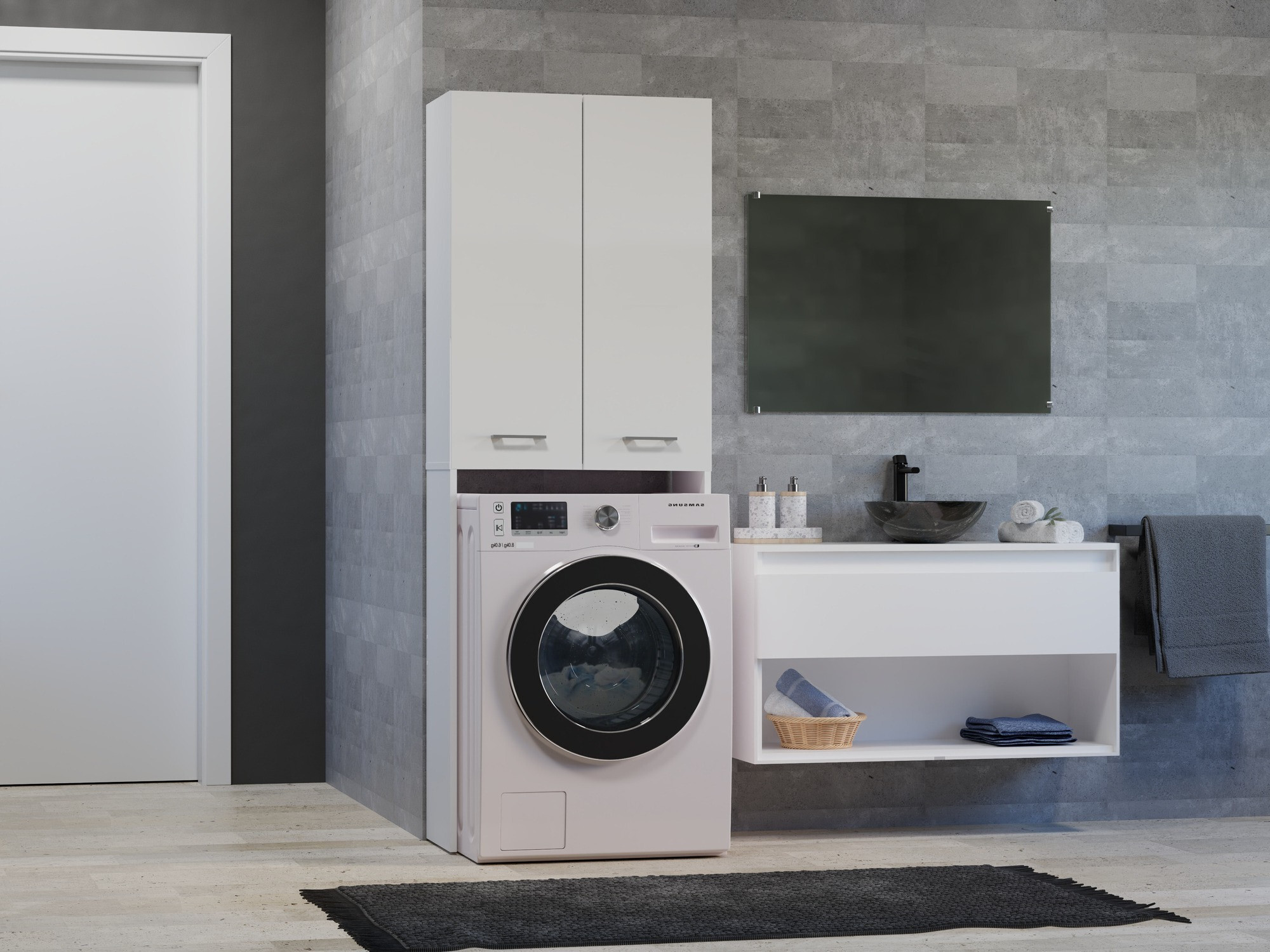 Kupaonska polica Balelbo 103 (Bijela)