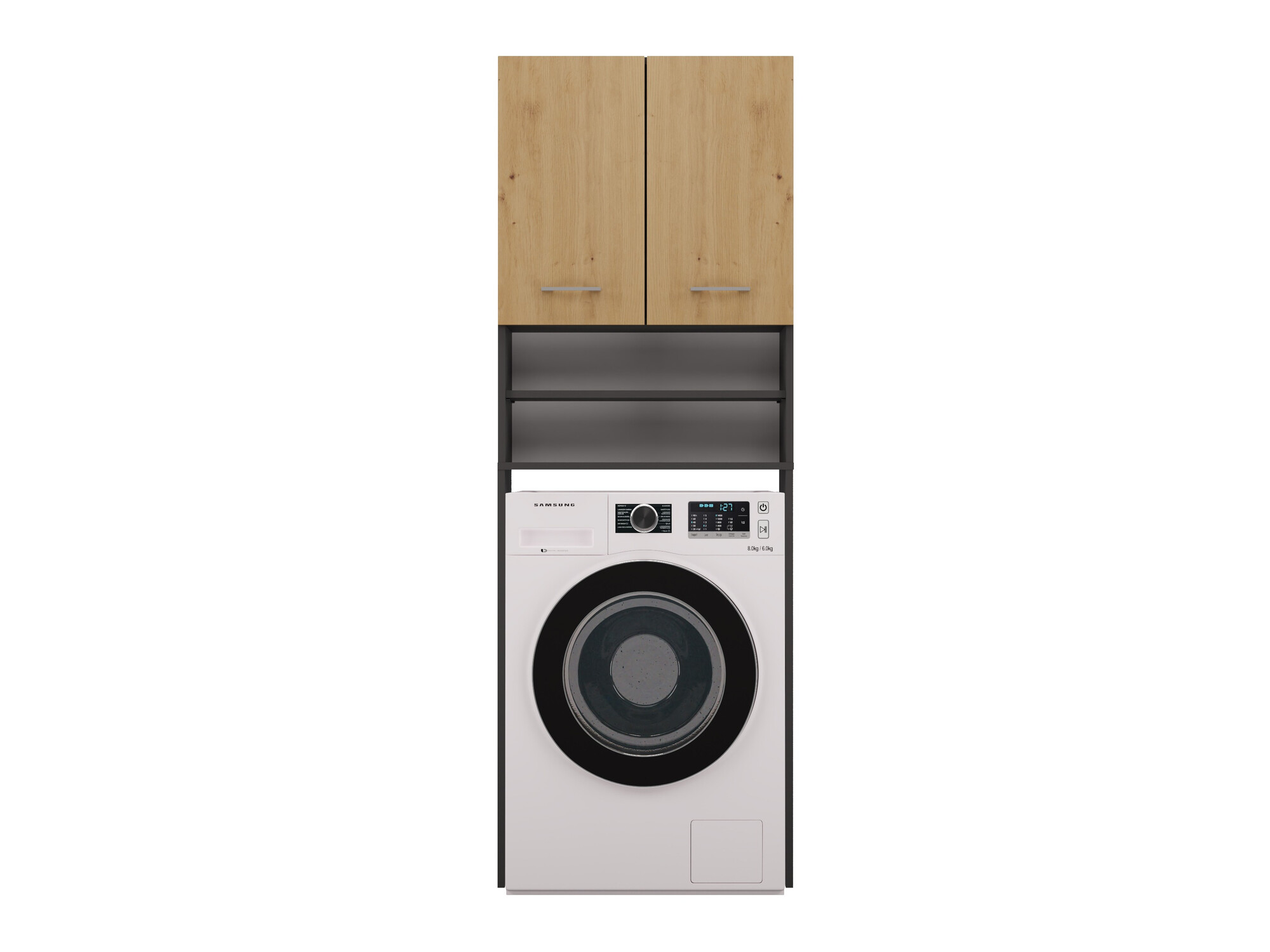 Kupaonska polica Balelbo 104 (Antracit + Artisan hrast)