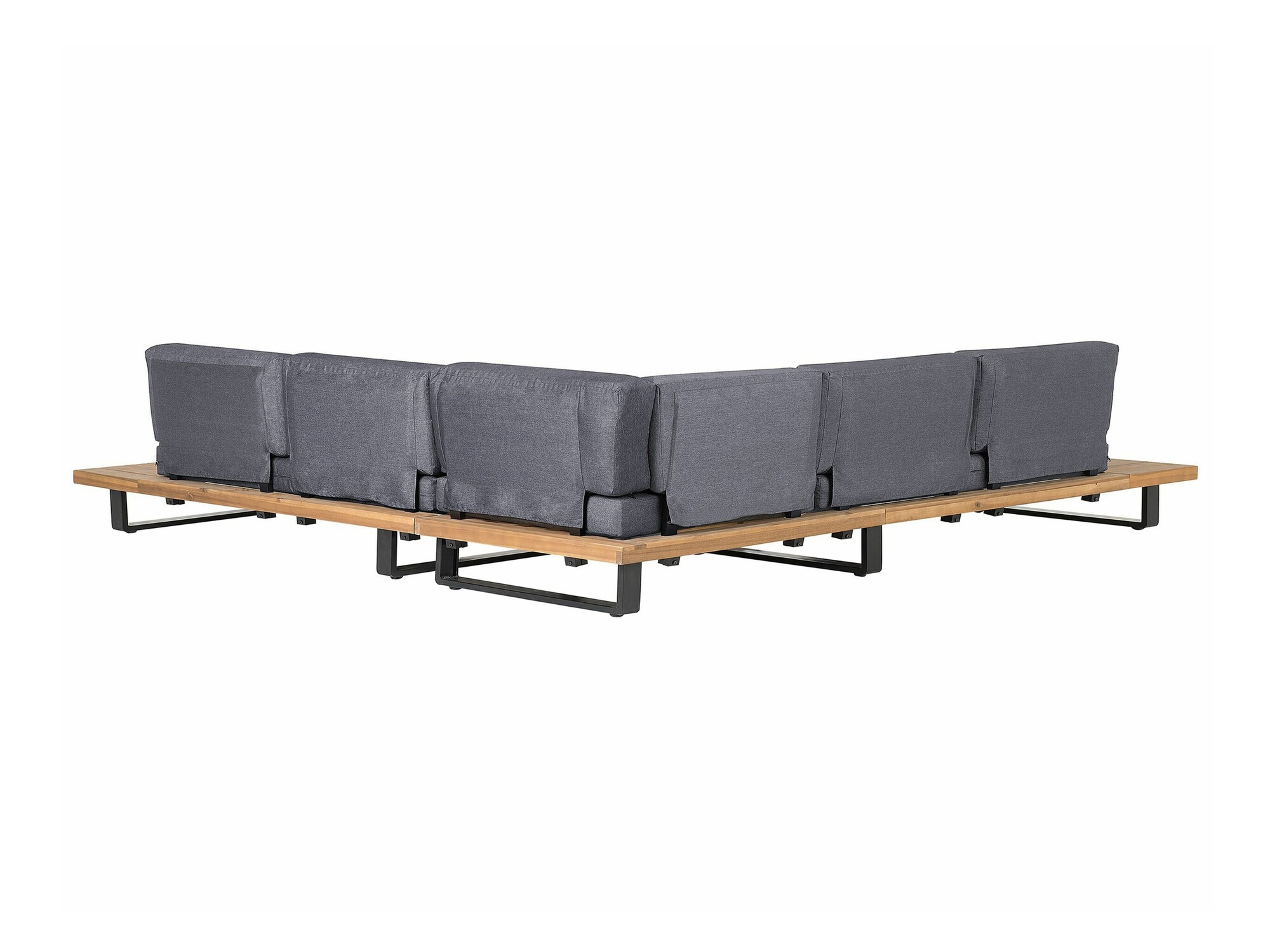 Set vrtnog namještaja Berwyn 1987 (Siva + Svijetlo drvo)