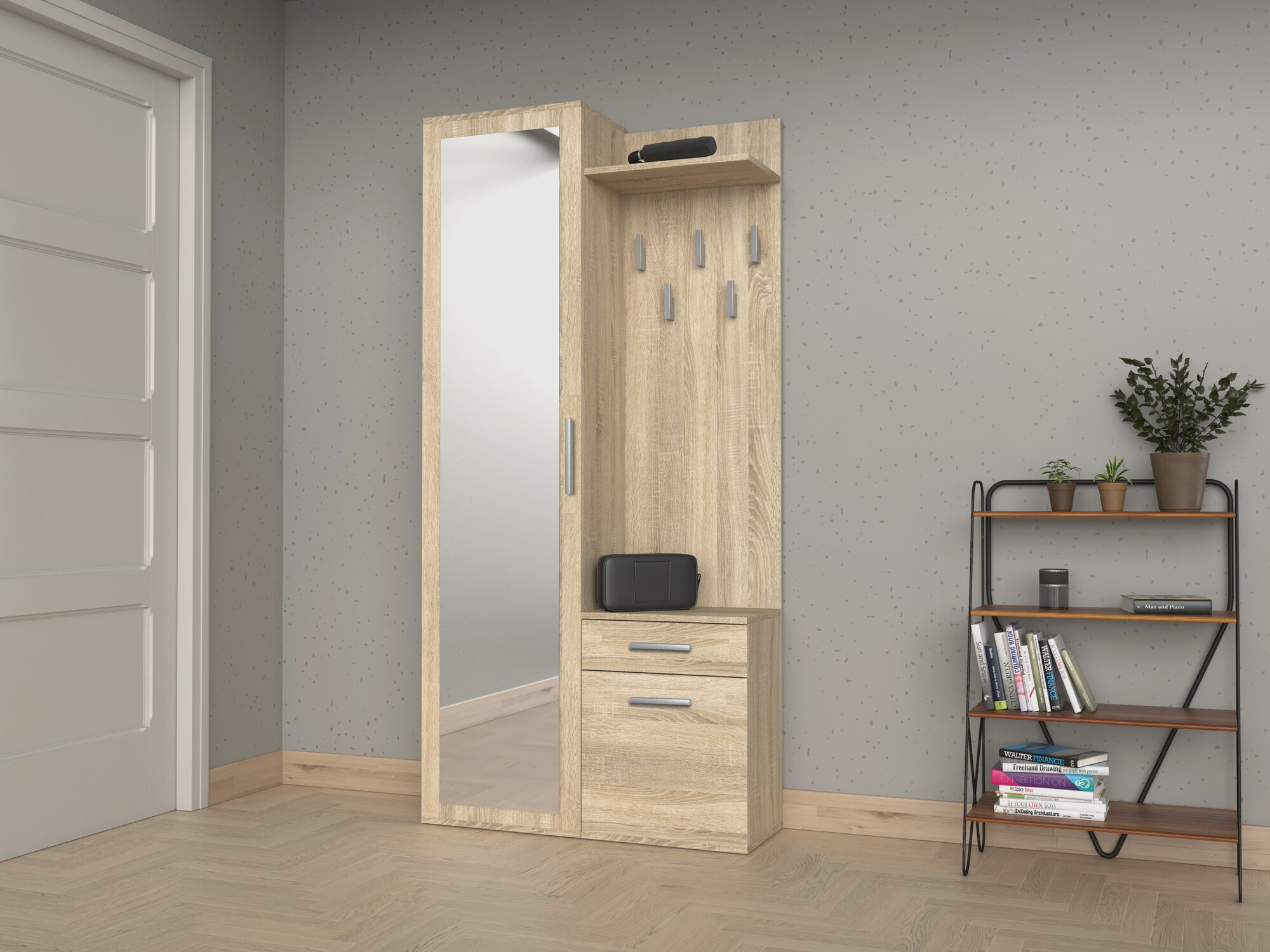 Set za hodnik Mandeville 126 (Sonoma hrast)