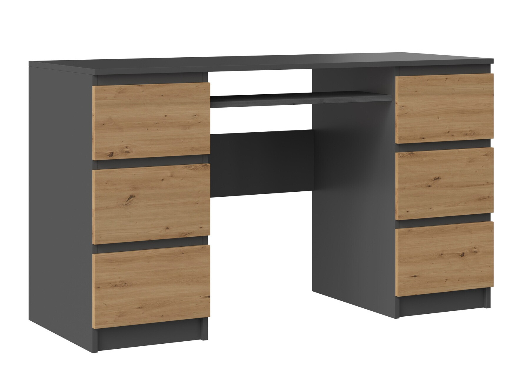 Uredski stol Mandeville 178 (Antracit + Hrast Artisan)