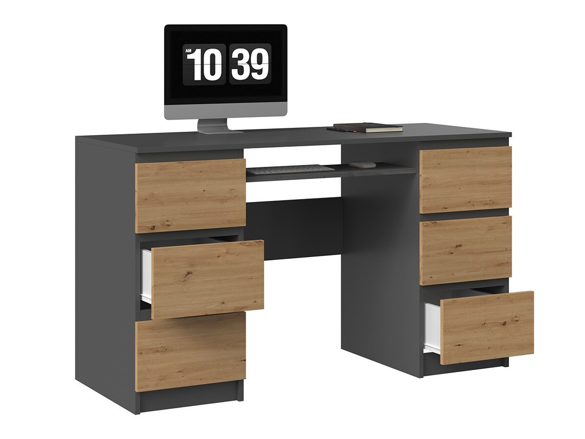 Uredski stol Mandeville 178 (Antracit + Hrast Artisan)