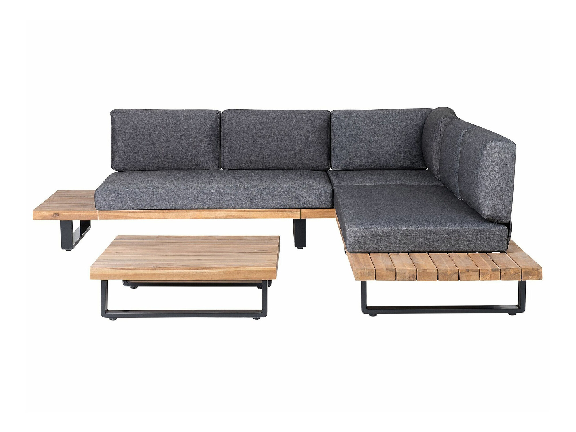 Vrtni namještaj Berwyn 1987 (Siva + Svijetlo drvo)