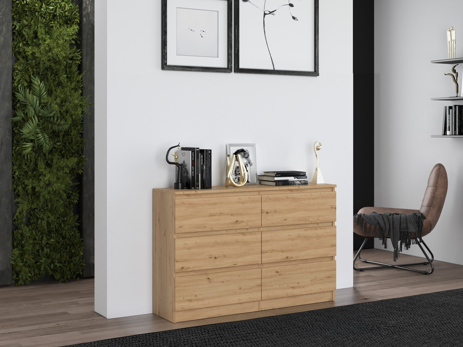 Komoda Elbvelu 103 (Hrast Artisan)