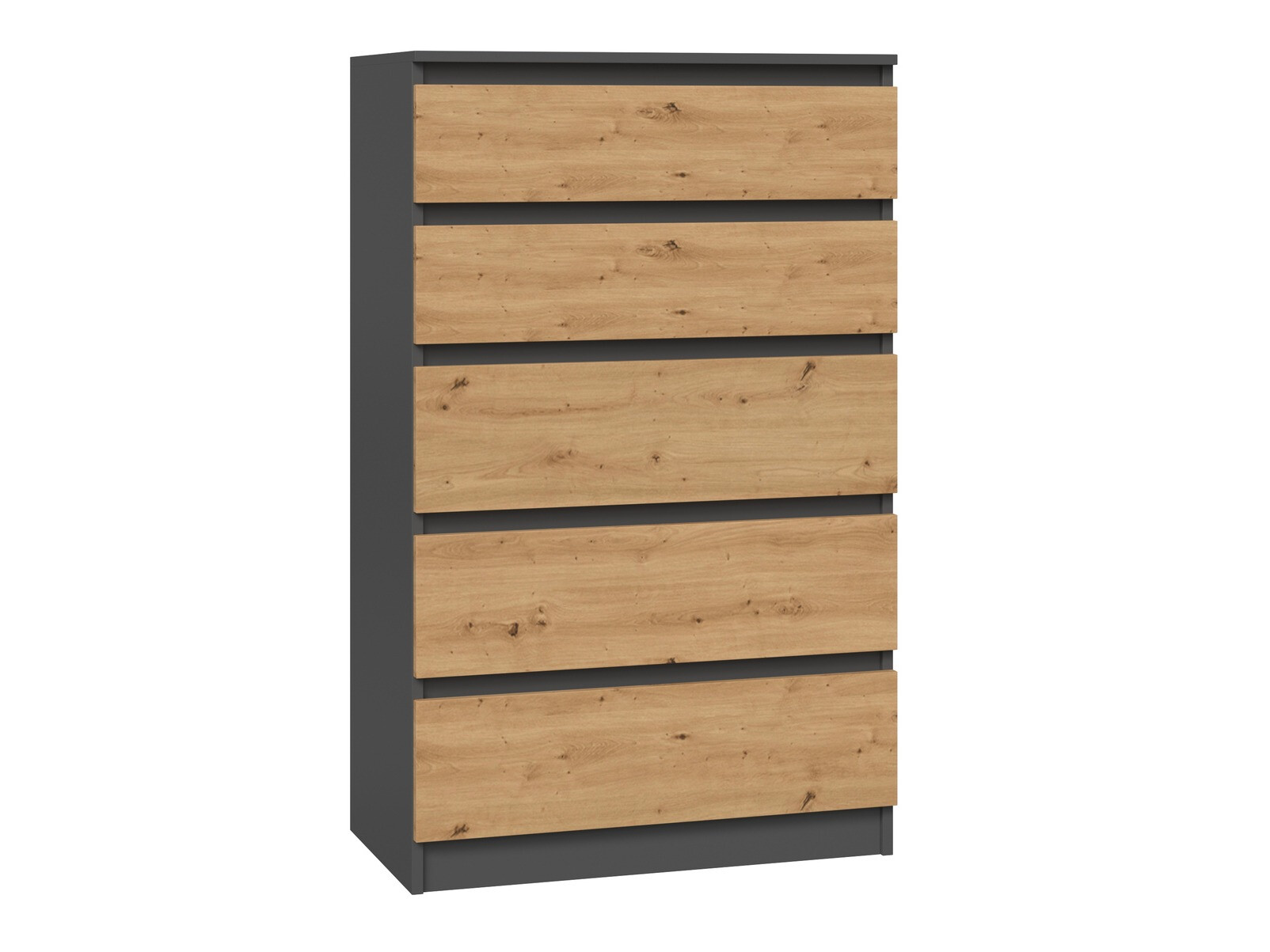 Komoda Elbvelu 104 (Antracit + Hrast Artisan)