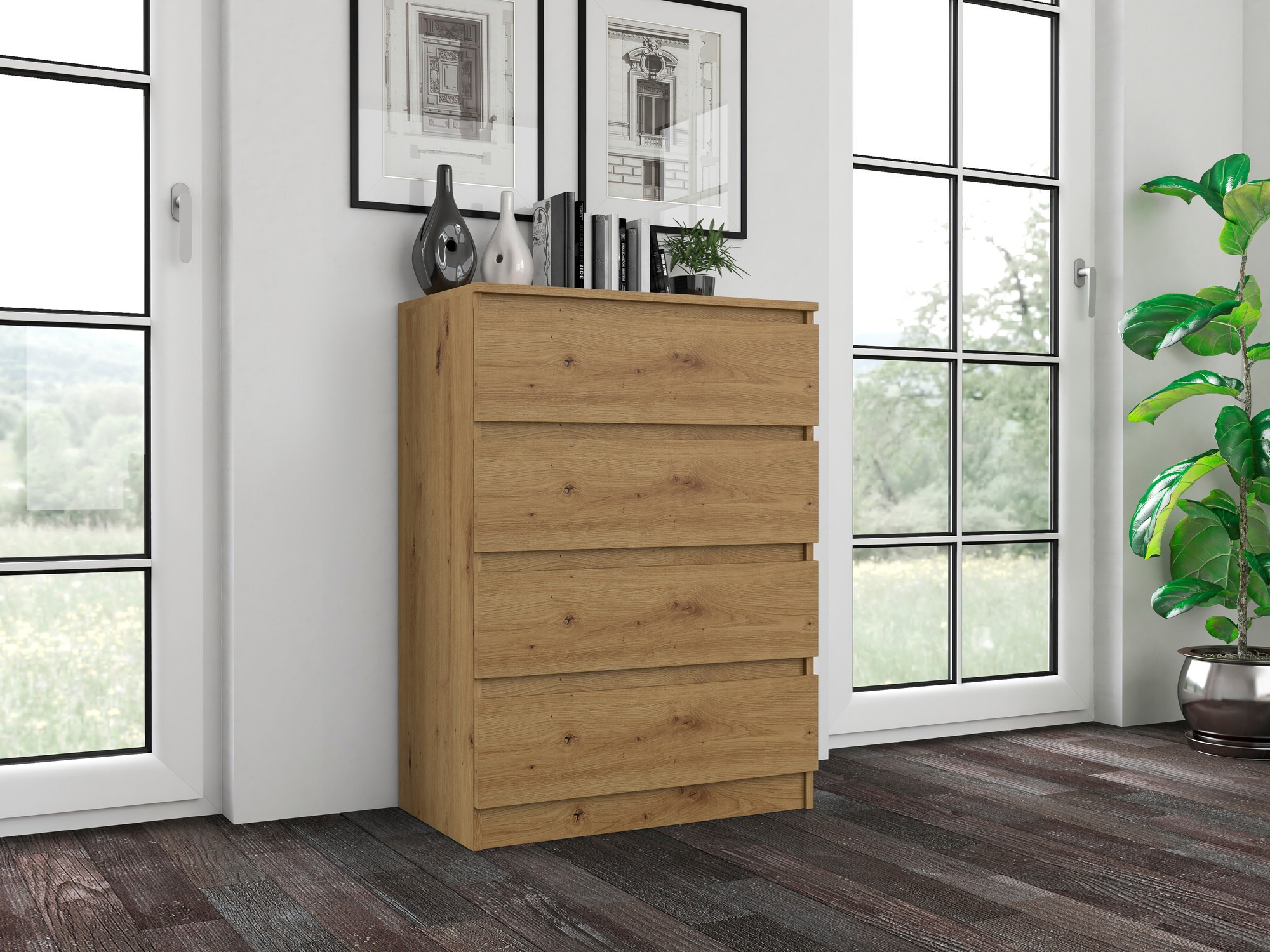 Komoda Elbvelu 105 (Hrast Artisan)