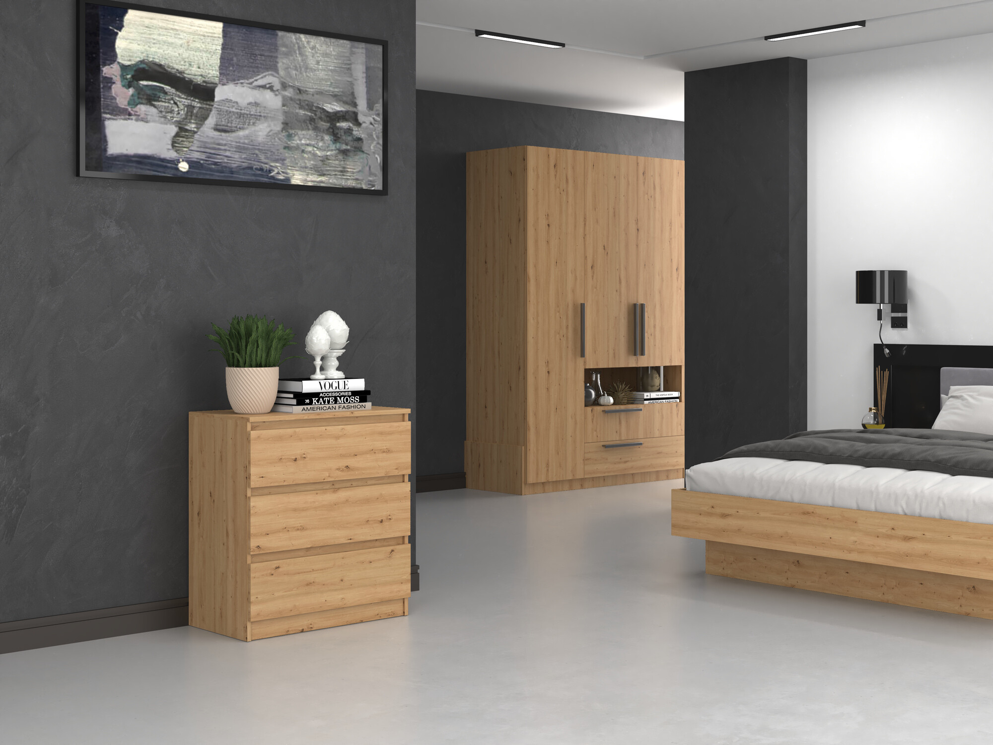 Komoda Elbvelu 106 (Hrast Artisan)