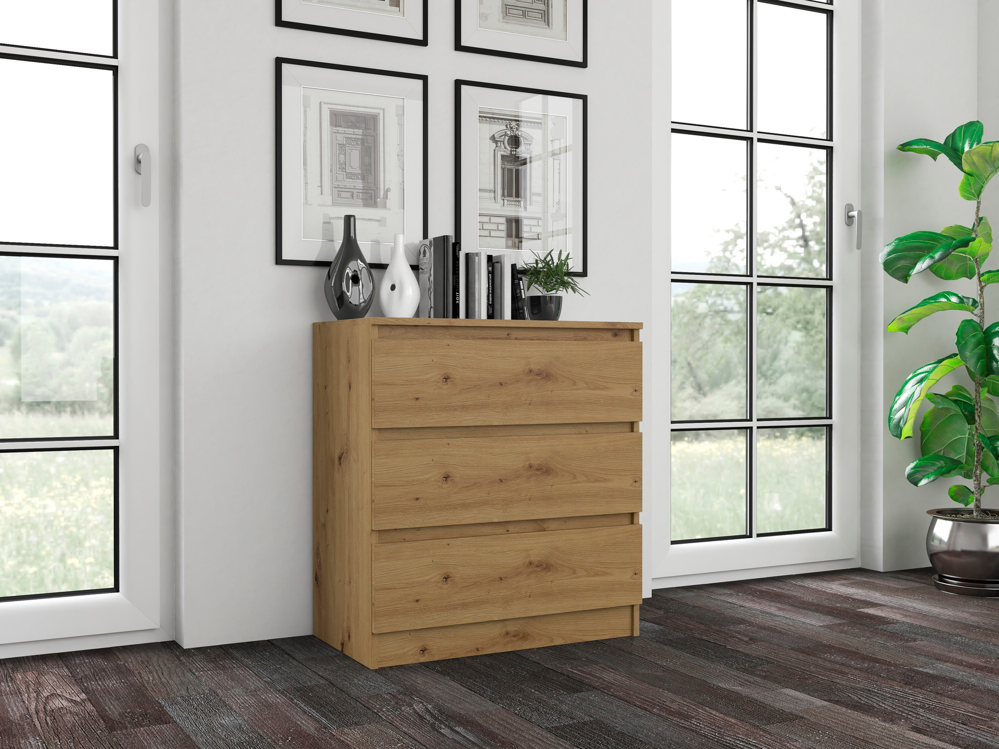 Komoda Elbvelu 106 (Hrast Artisan)