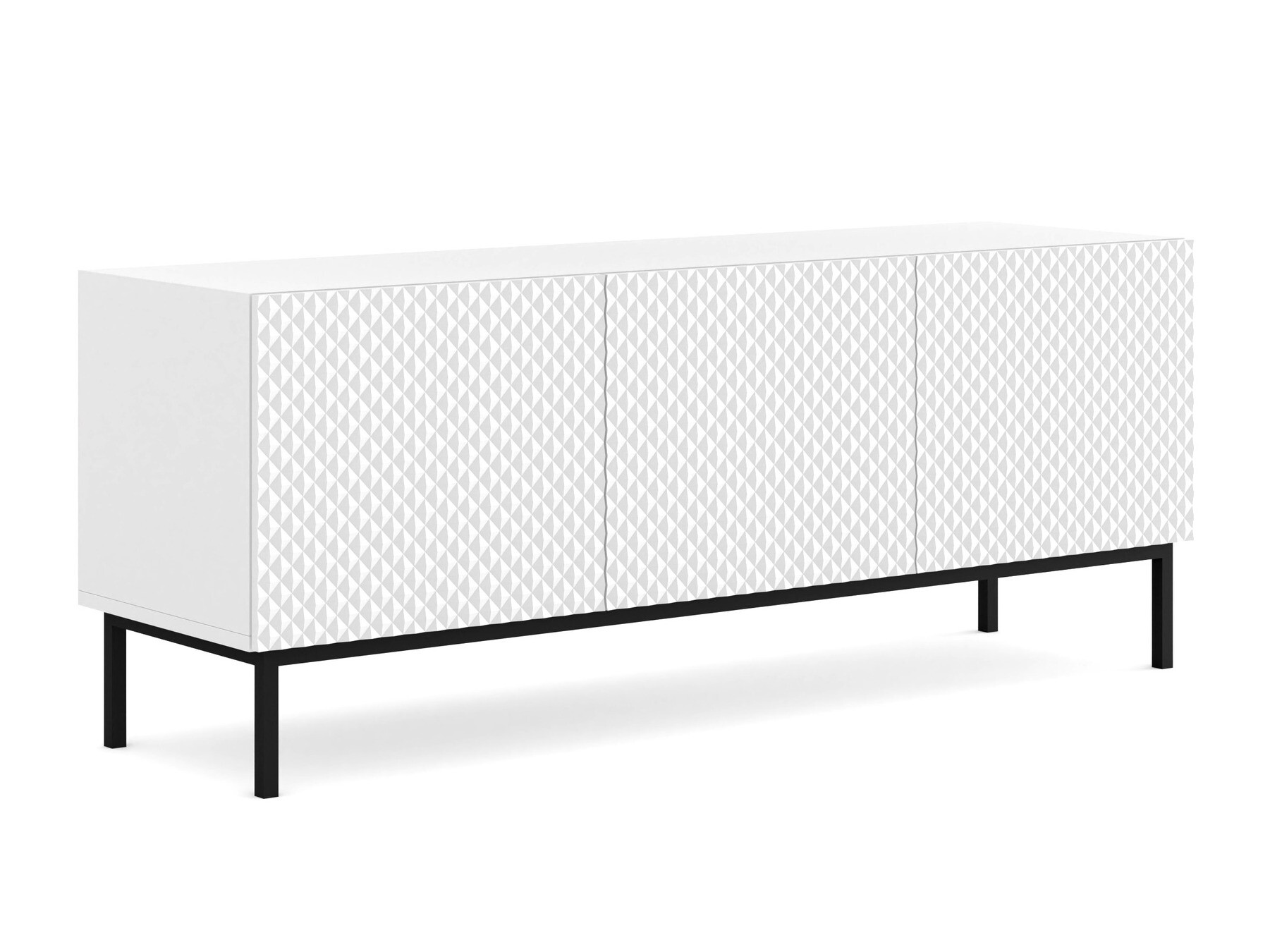 TV stol Odelomu 101 (Bijela + Sjajno bijela)