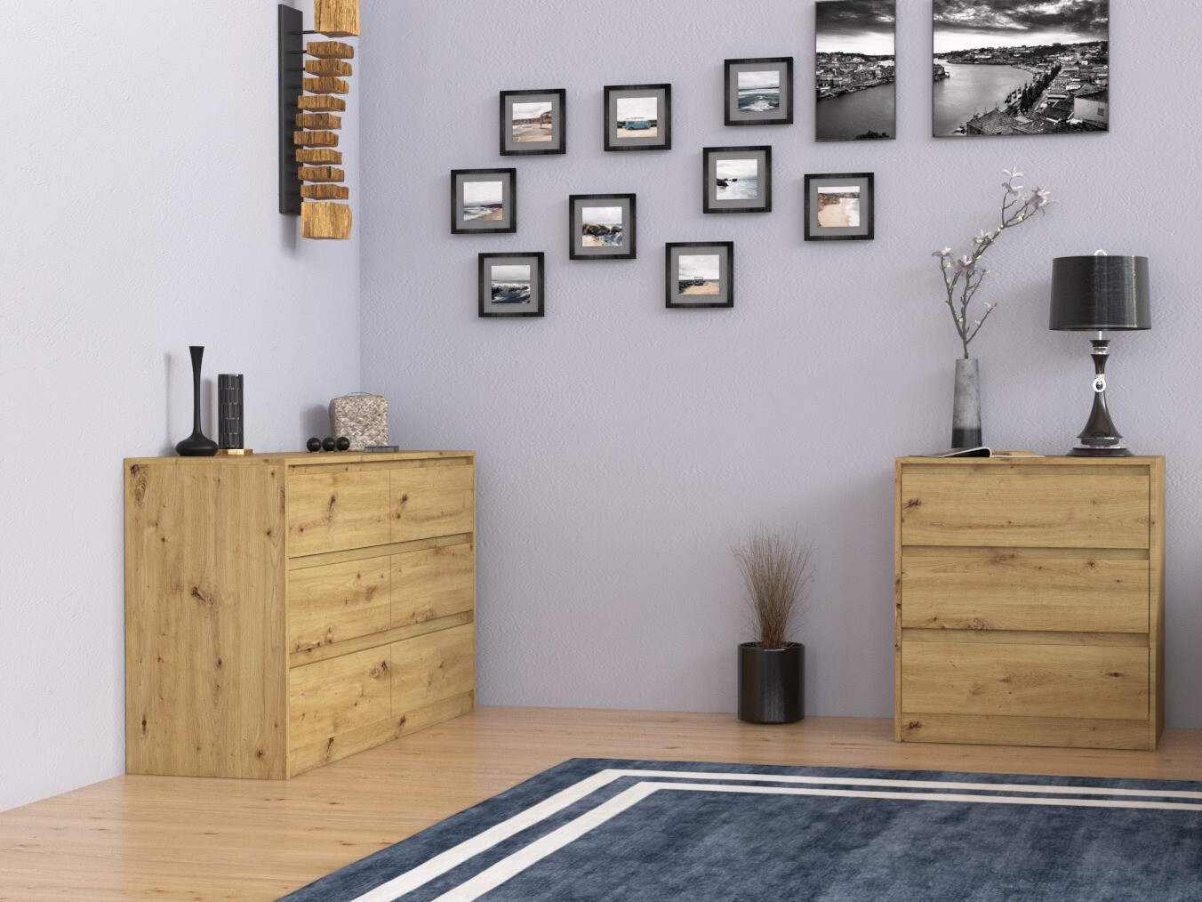 Komoda Mandeville 184 (Hrast Artisan)