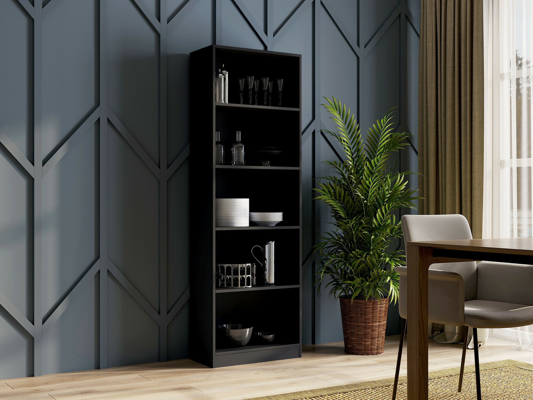 Polica Mandeville 191 (Crna)