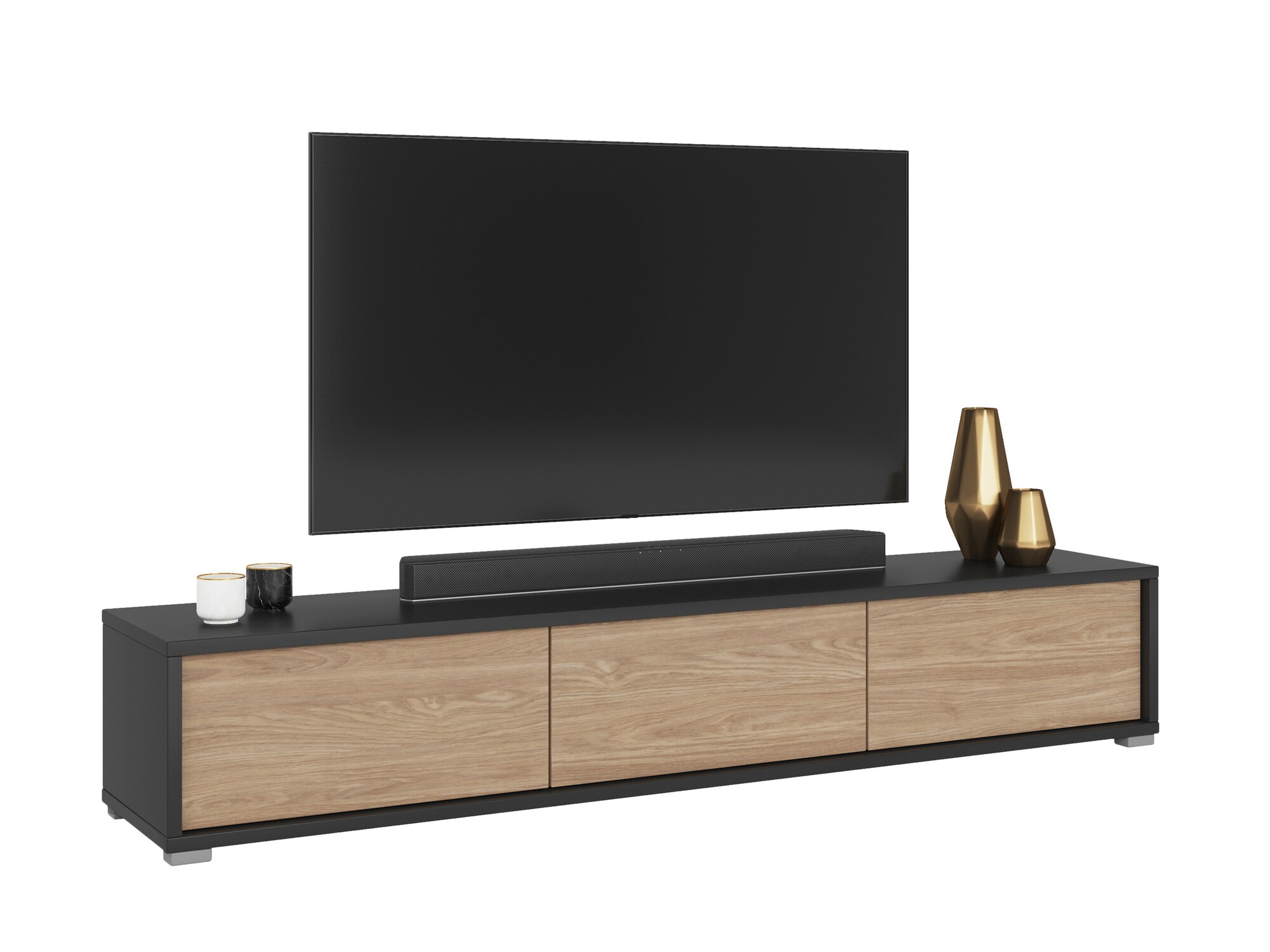 TV stol Austin 324 (Antracit + Hrast)