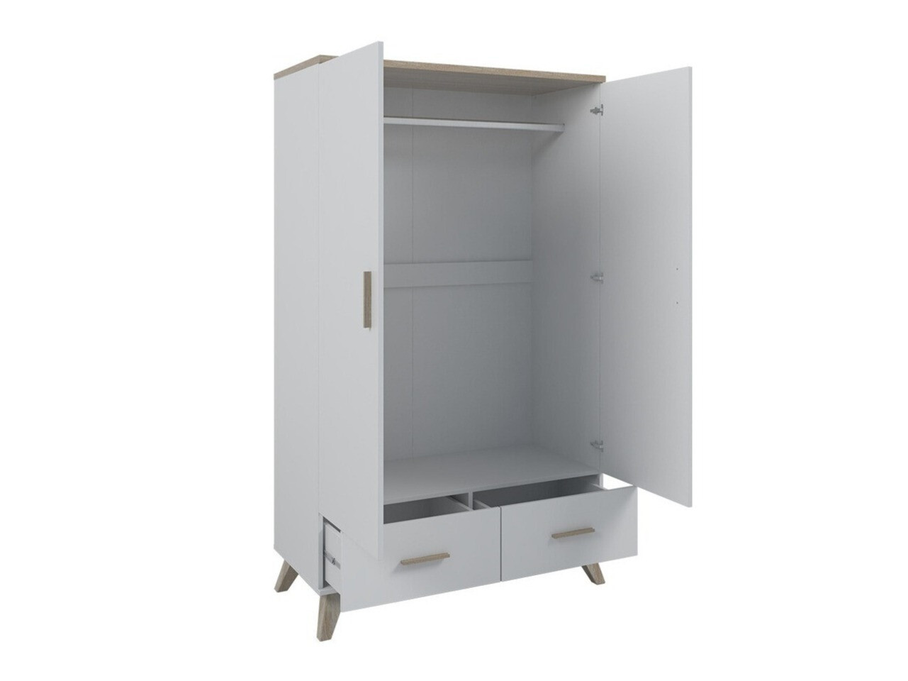 Ormar Larfloi 111 (Bijela + Sonoma hrast)