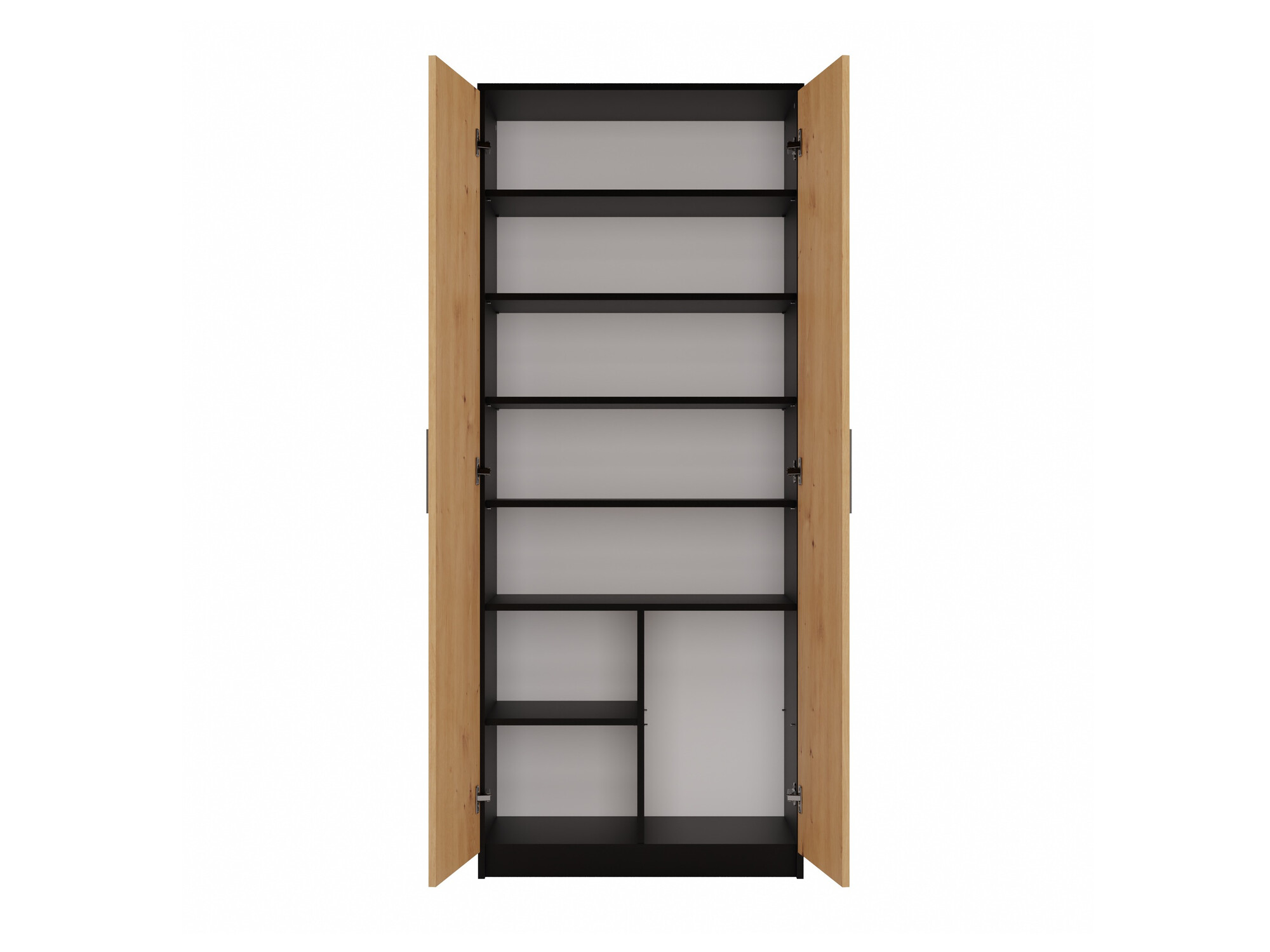 Polica Mandeville 196 (Antracit + Hrast Artisan)