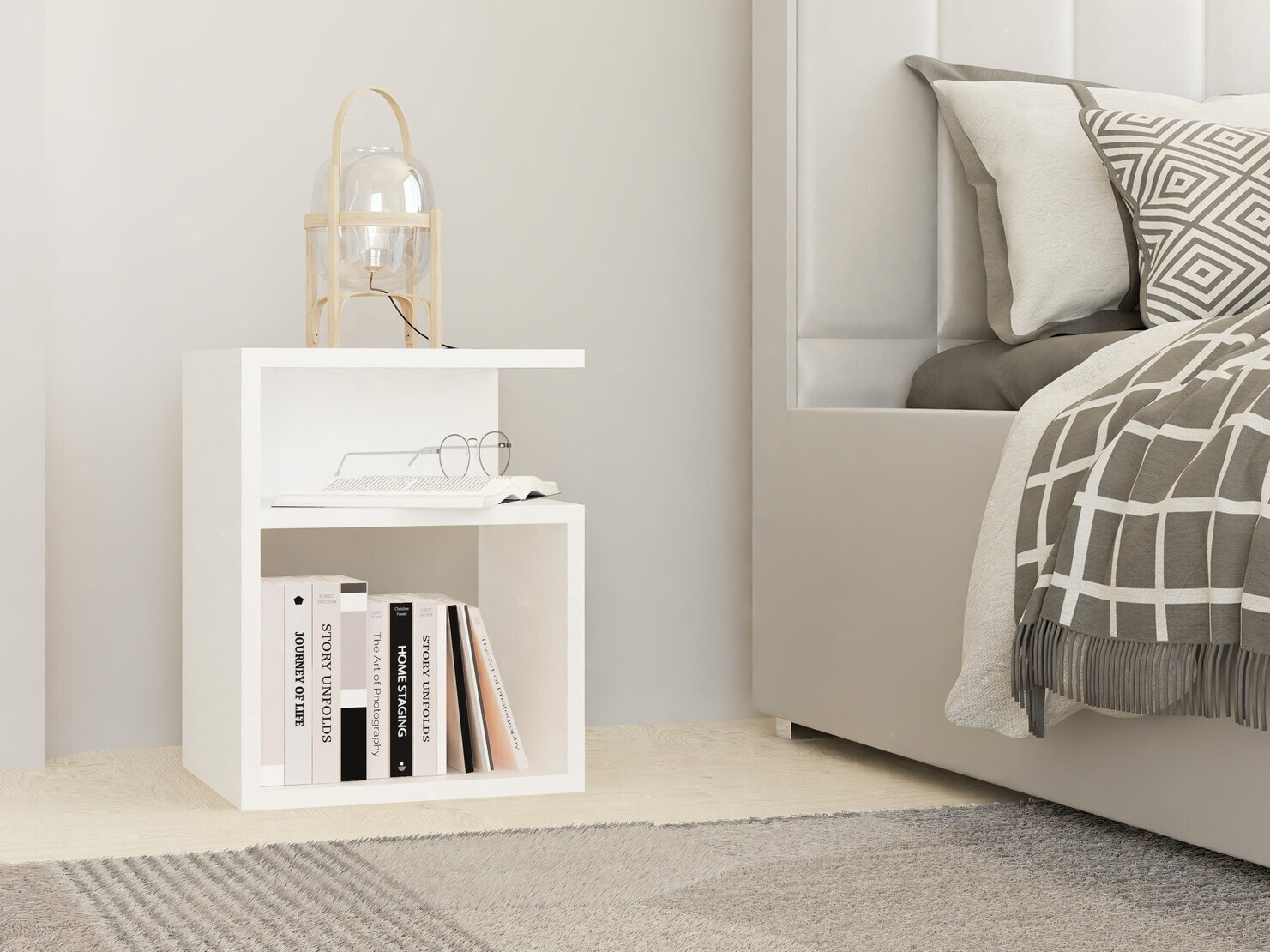 Noćni ormarić Mandeville 202 (Bijela)