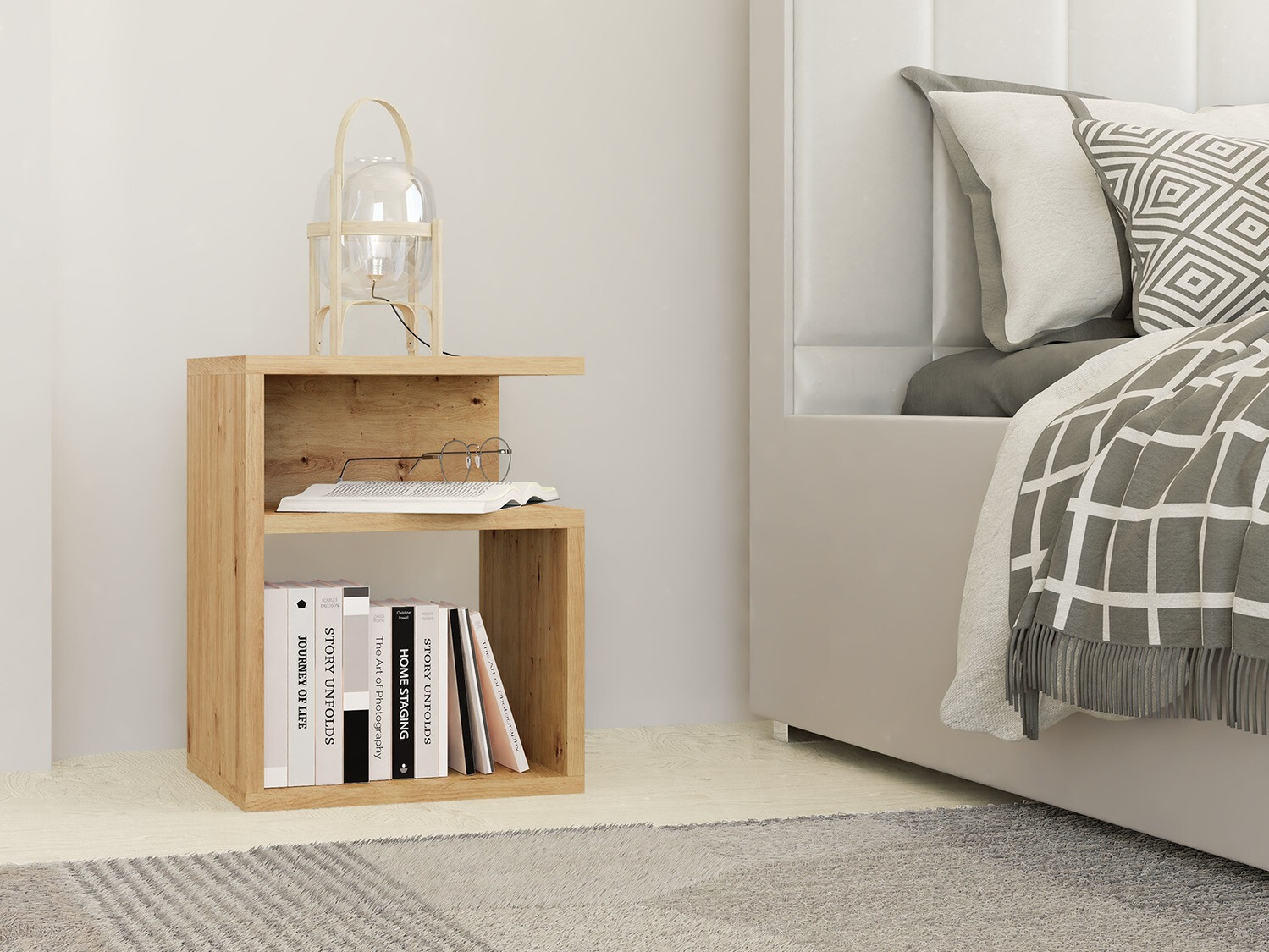 Noćni ormarić Mandeville 202 (Hrast Artisan)