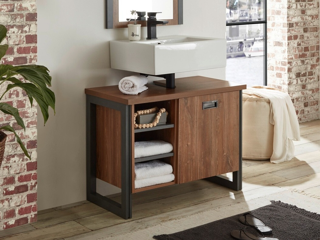 Samostojeći kupaonski ormarić za umivaonik Virmeli 139