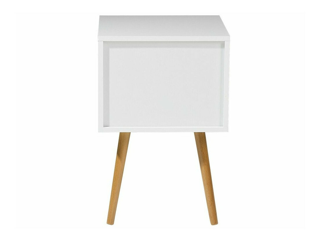 Noćni ormarić Berwyn 281 (Bijela + Svijetlo drvo)