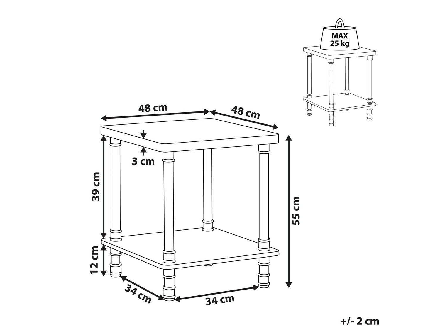 Pomoćni stolić Berwyn 350