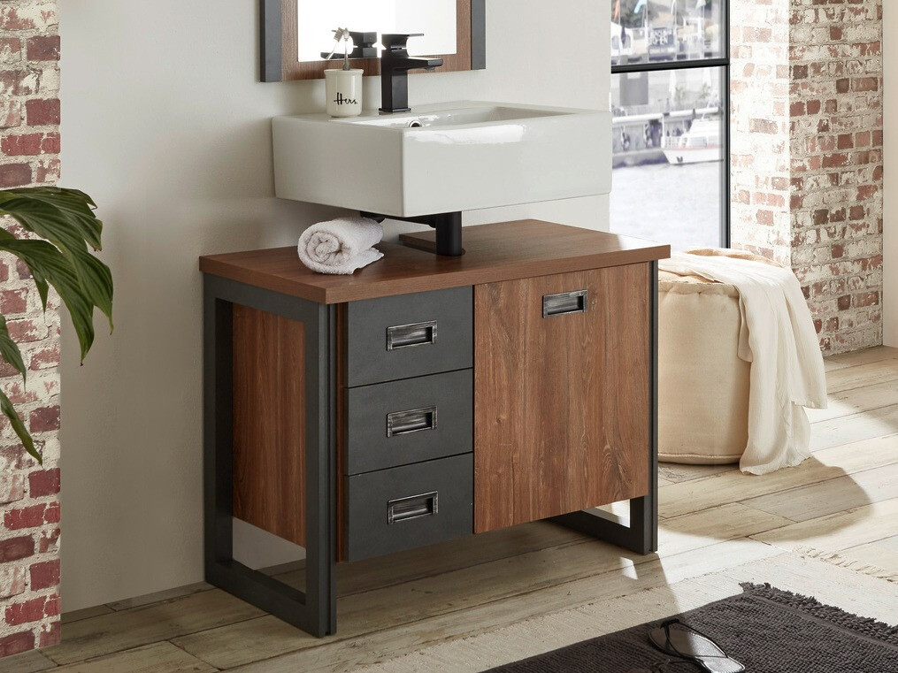 Samostojeći kupaonski ormarić za umivaonik Virmeli 140