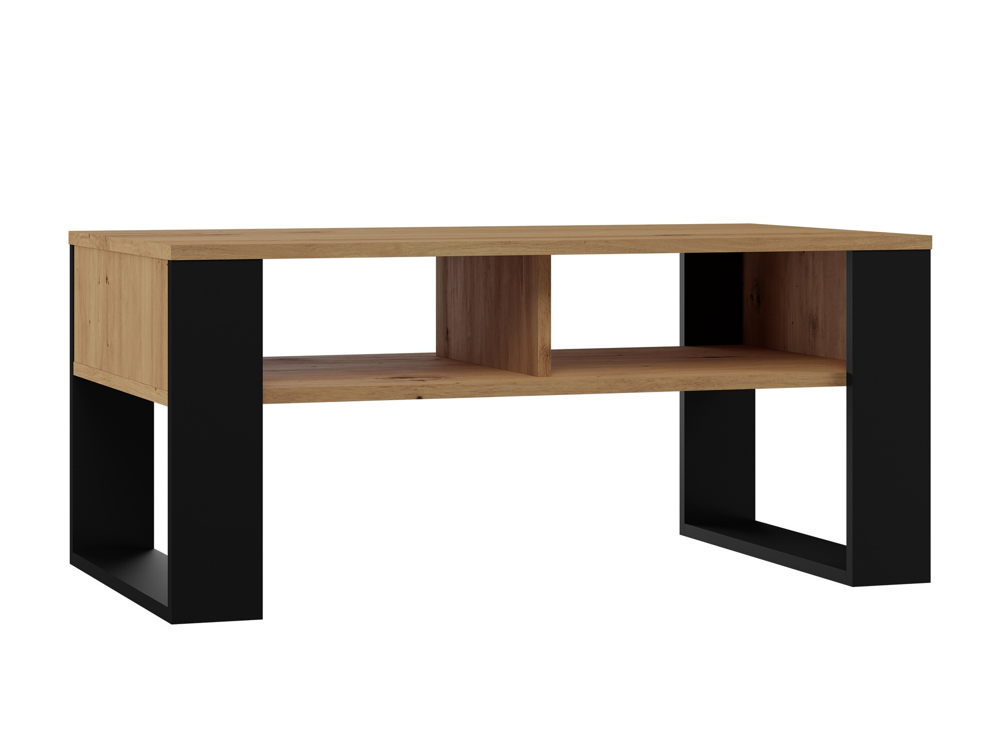 Stolić za kavu Mandeville 209 (Hrast Artisan + Crna)