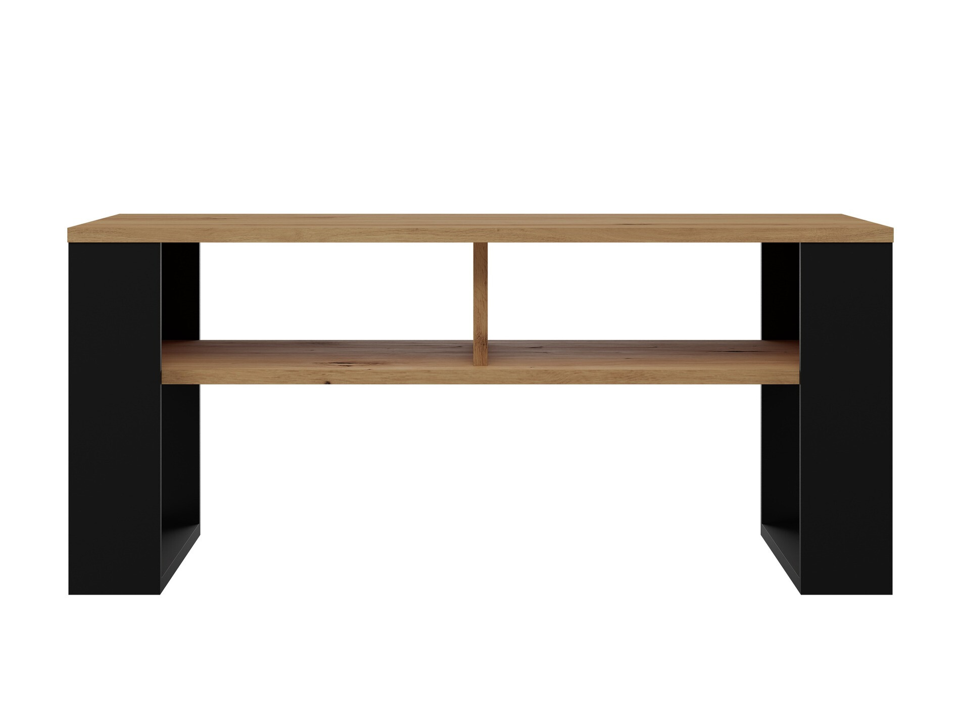 Stolić za kavu Mandeville 209 (Hrast Artisan + Crna)