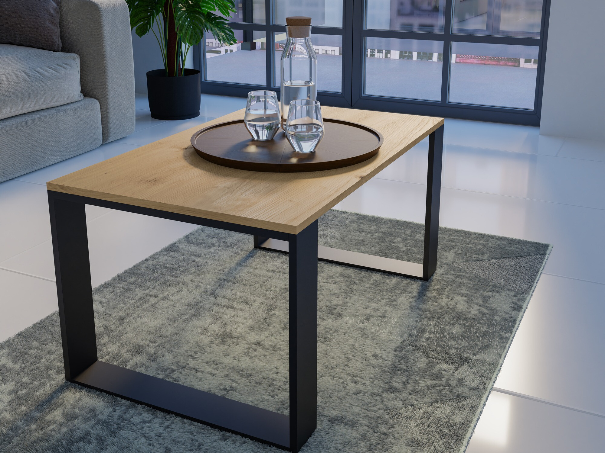 Stolić za kavu Mandeville 217 (Hrast Artisan)