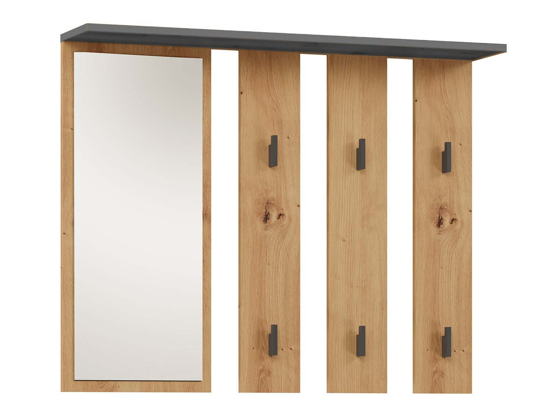 Vješalica Mandeville 210 (Antracit + Hrast Artisan)