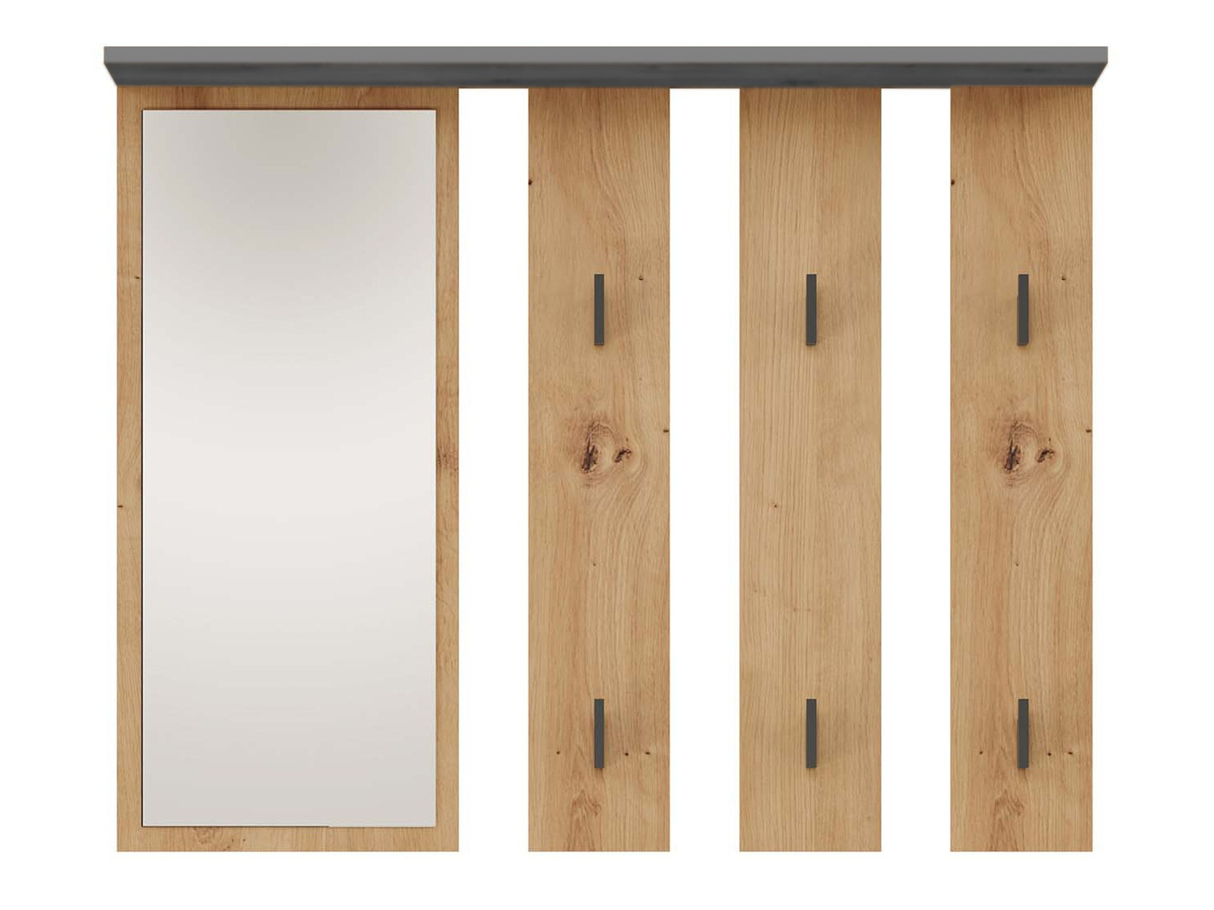 Vješalica Mandeville 210 (Antracit + Hrast Artisan)