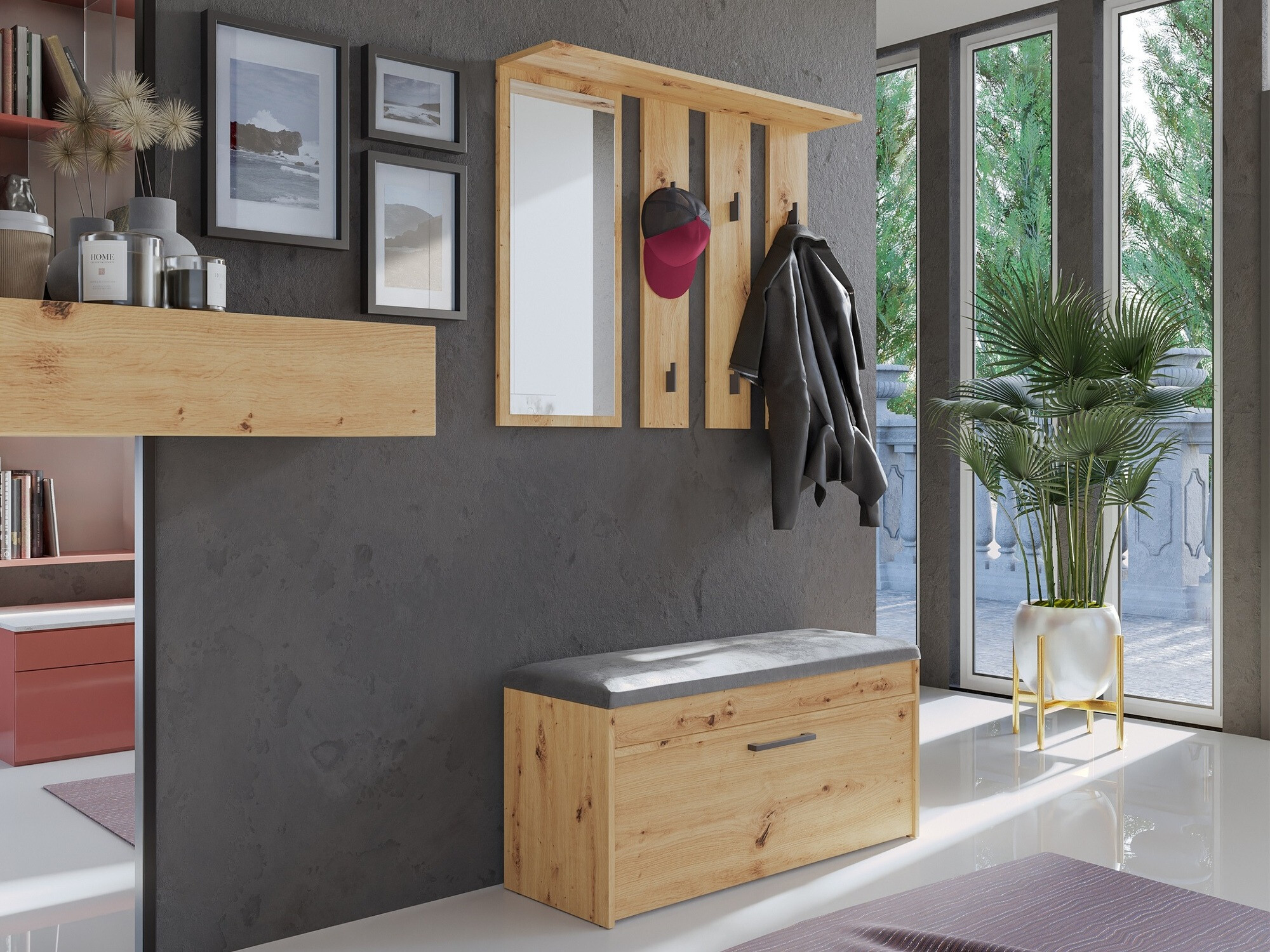 Vješalica Mandeville 210 (Hrast Artisan)