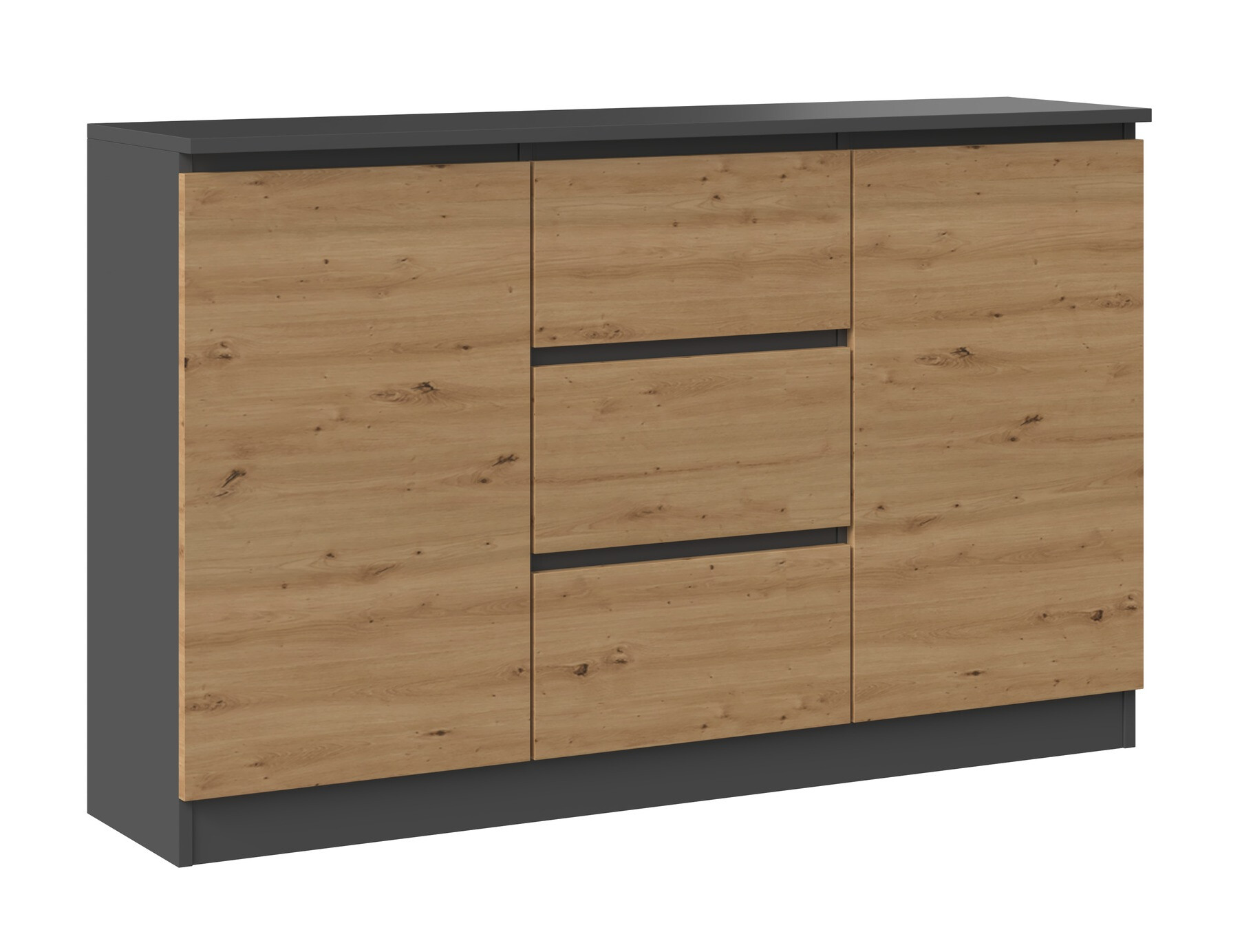 Komoda Elbvelu 112 (Antracit + Hrast Artisan)