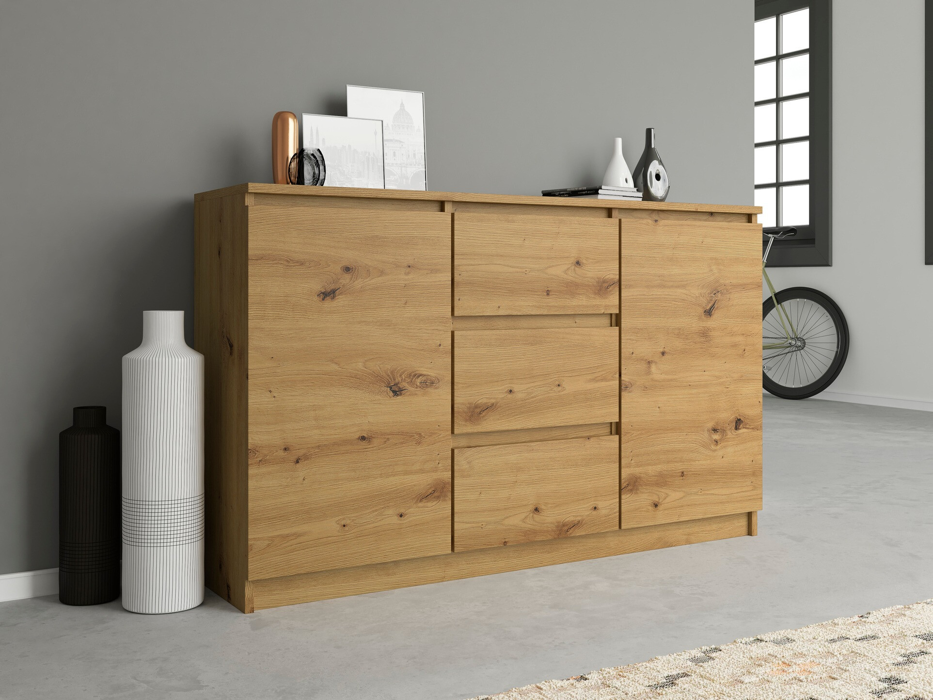 Komoda Elbvelu 112 (Hrast Artisan)