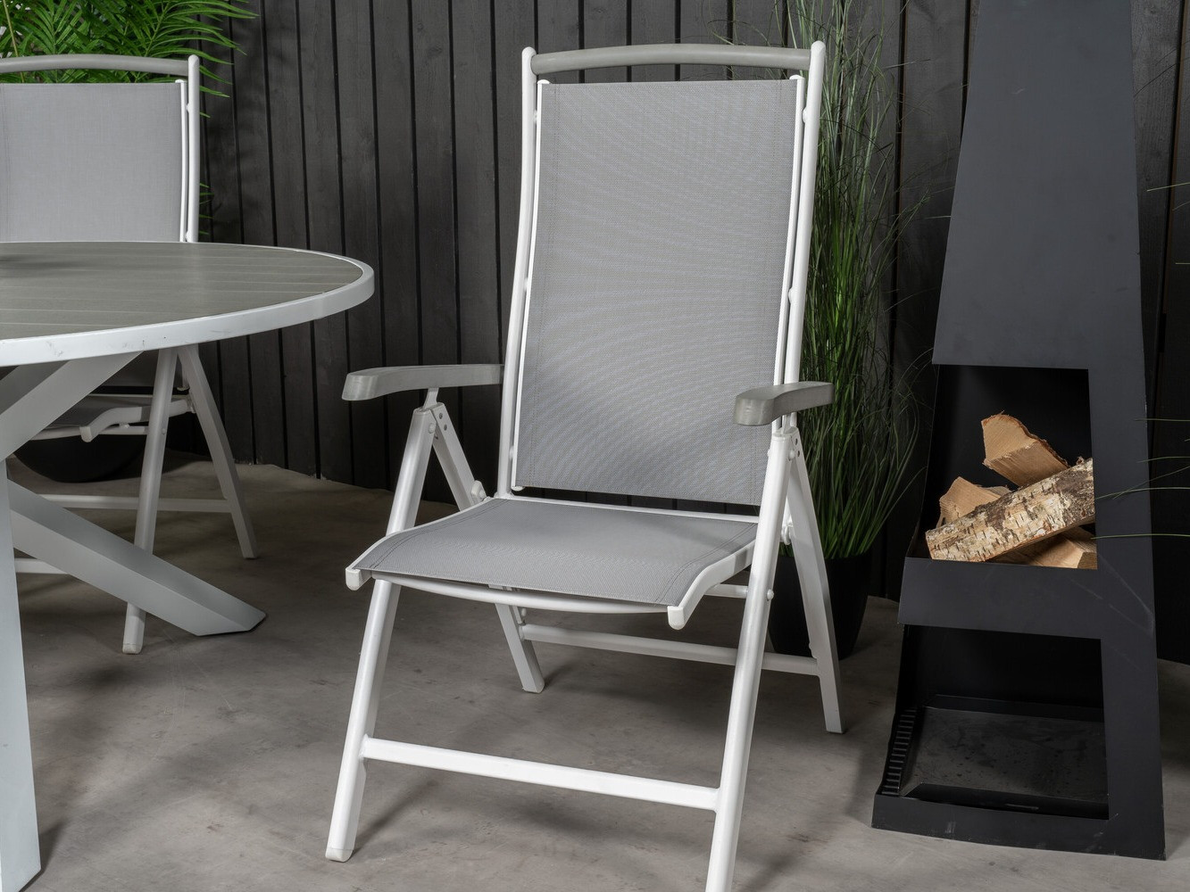 Set stola i stolica Dallas 2347 (Siva + Bijela)