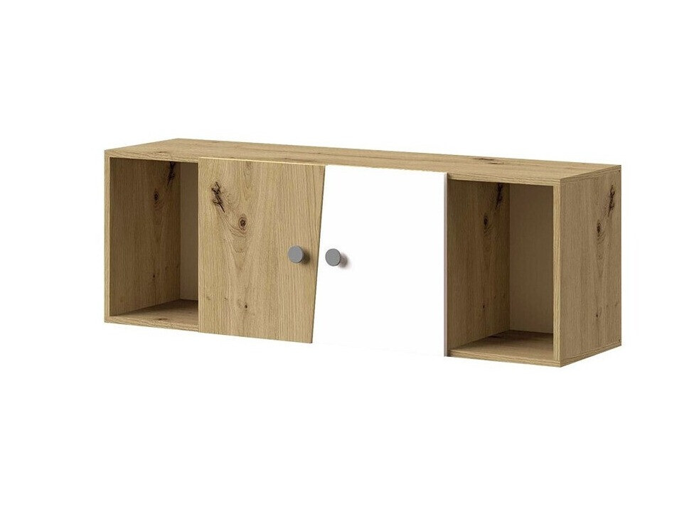 Zidni ormarić Almira 112 (Hrast Artisan + Bijela + Siva)