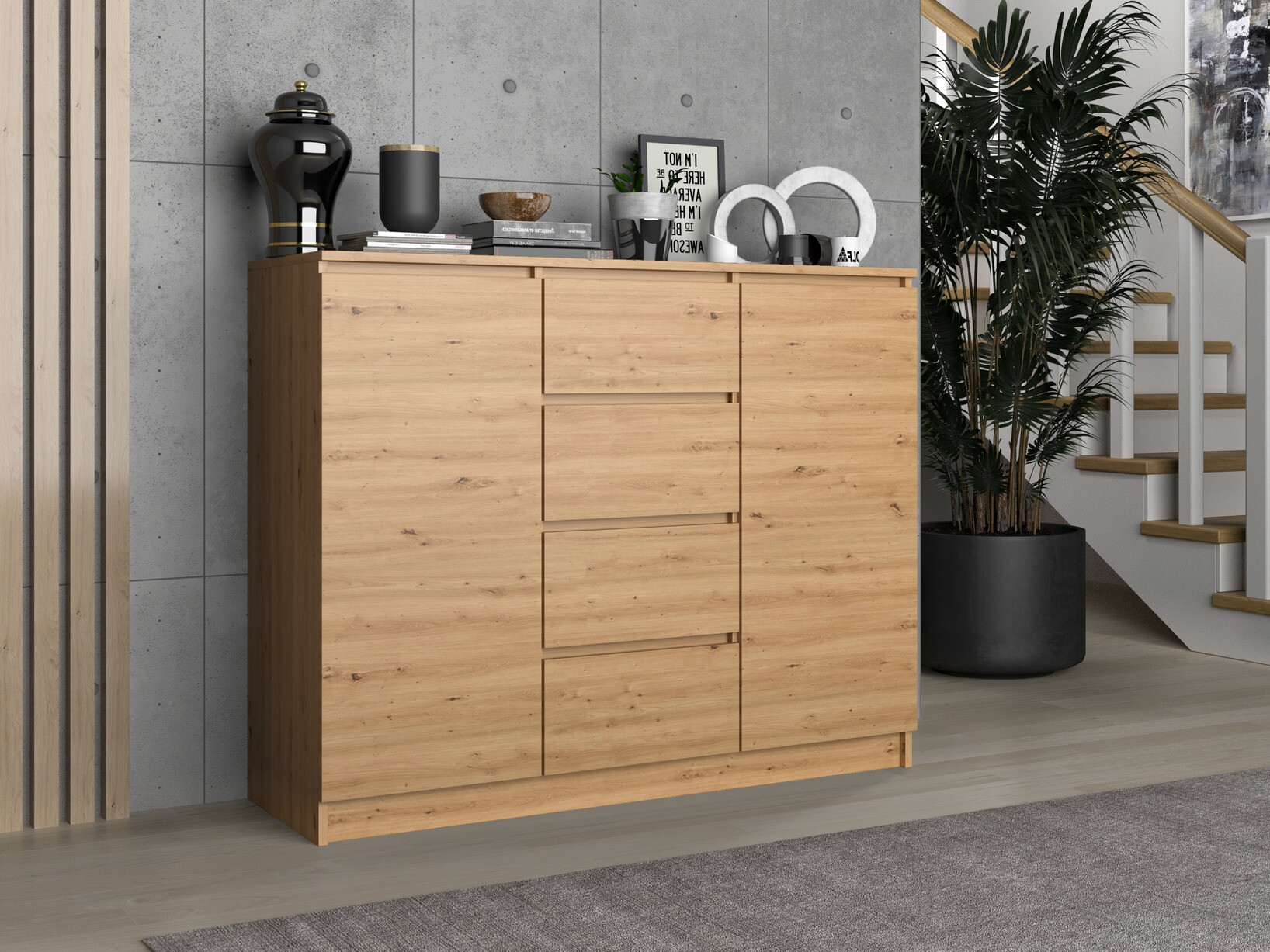 Komoda Elbvelu 113 (Hrast Artisan)