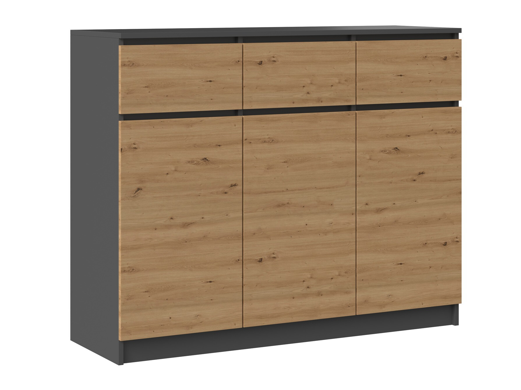 Komoda Elbvelu 115 (Antracit + Artisan hrast)