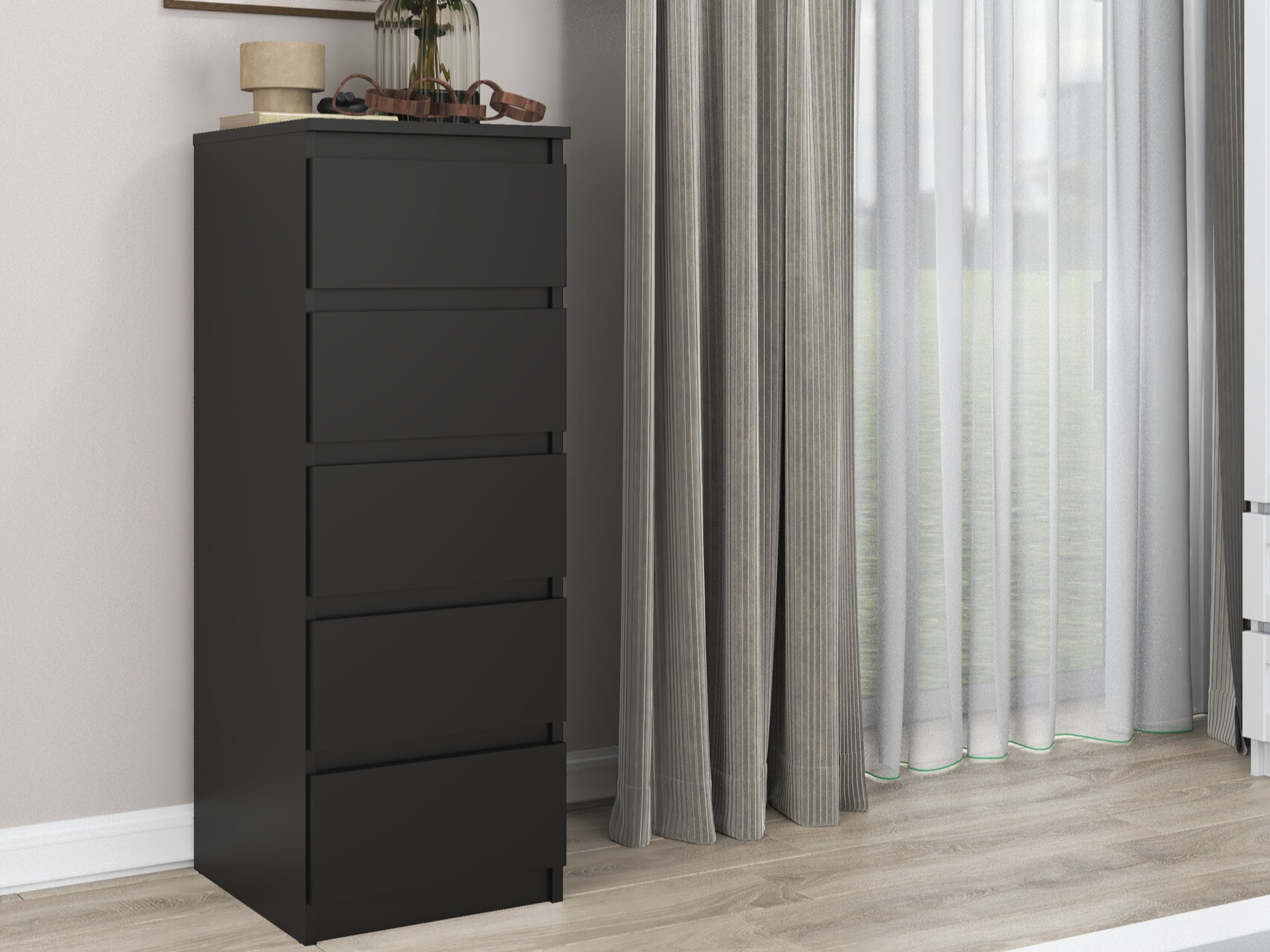 Komoda Elbvelu 121 (Crna)