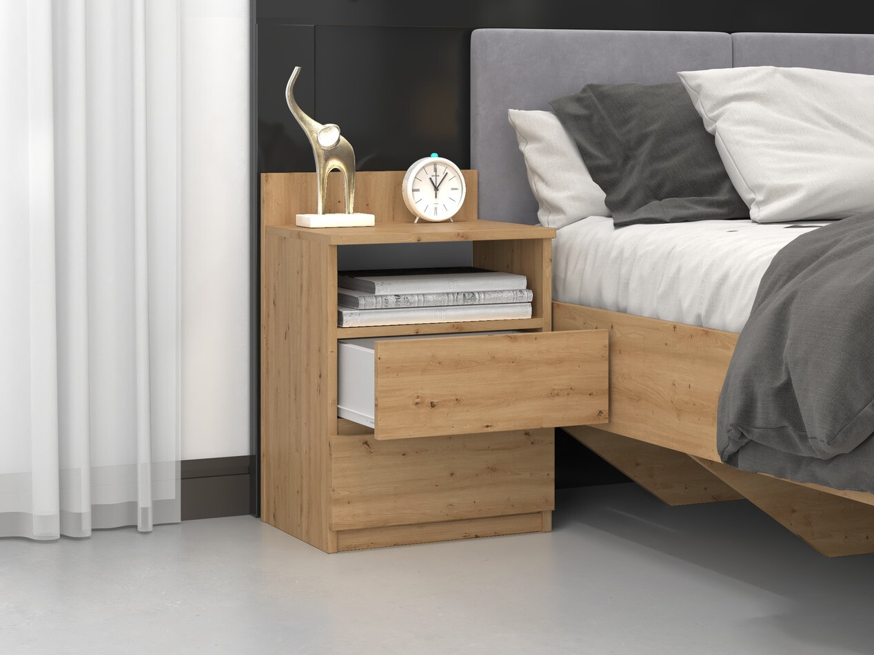 Noćni ormarić Elbvelu 119 (Hrast Artisan)