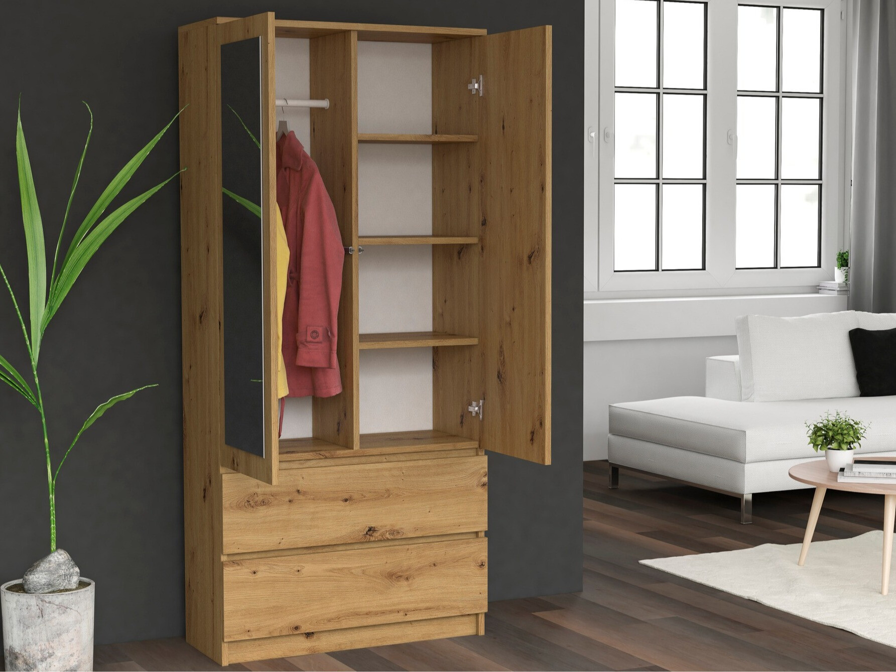 Ormar Elbvelu 116 (Hrast Artisan)