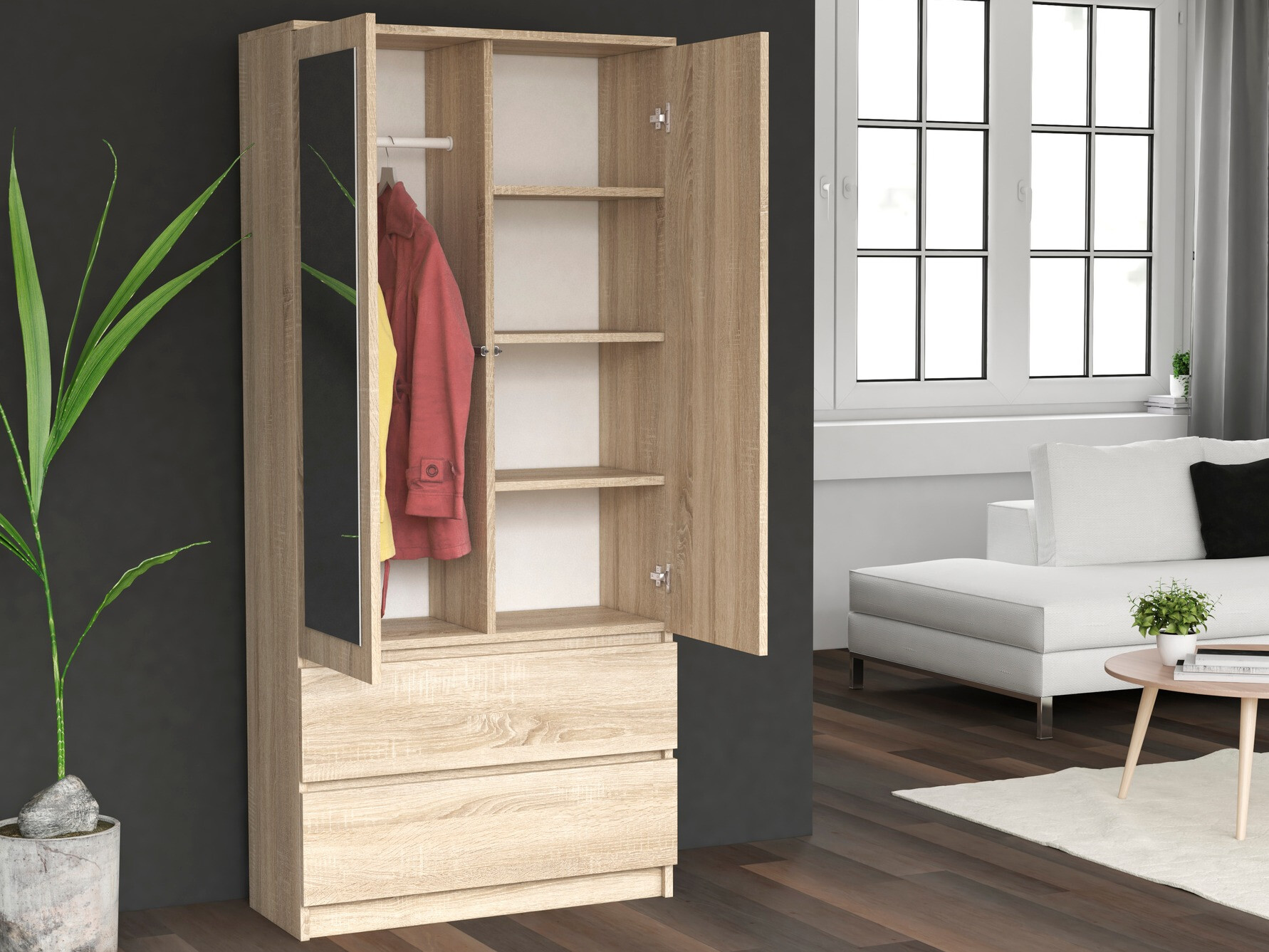 Ormar Elbvelu 116 (Sonoma hrast)