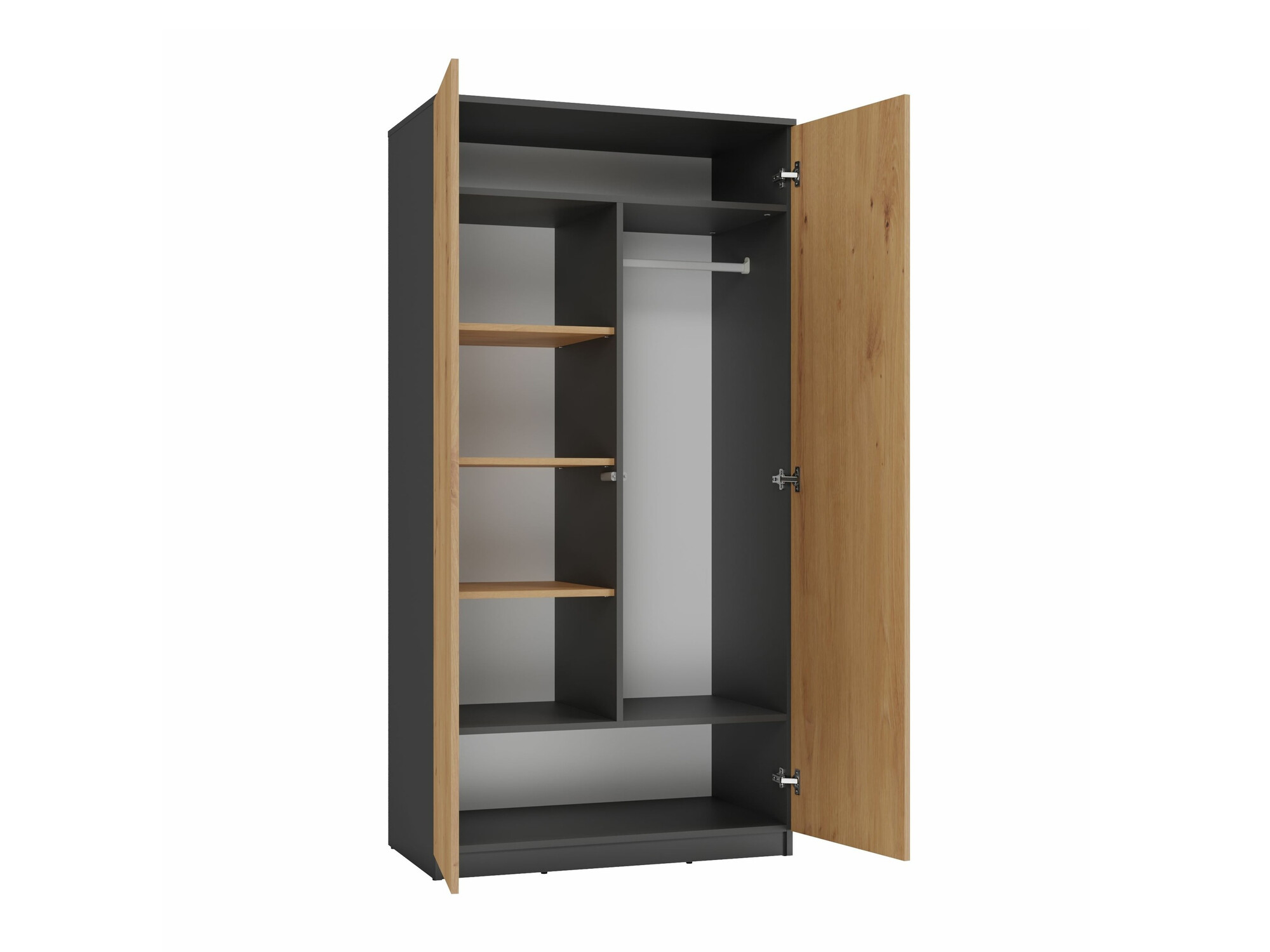 Ormar Elbvelu 117 (Antracit + Artisan hrast)