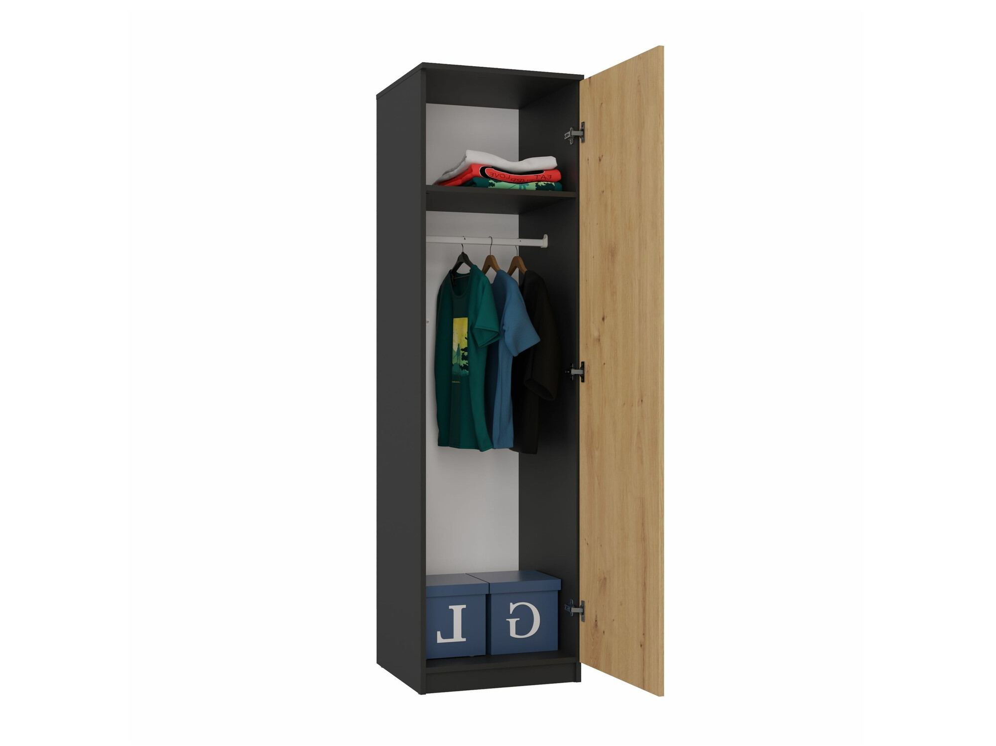 Ormar Elbvelu 118 (Antracit + Hrast Artisan)